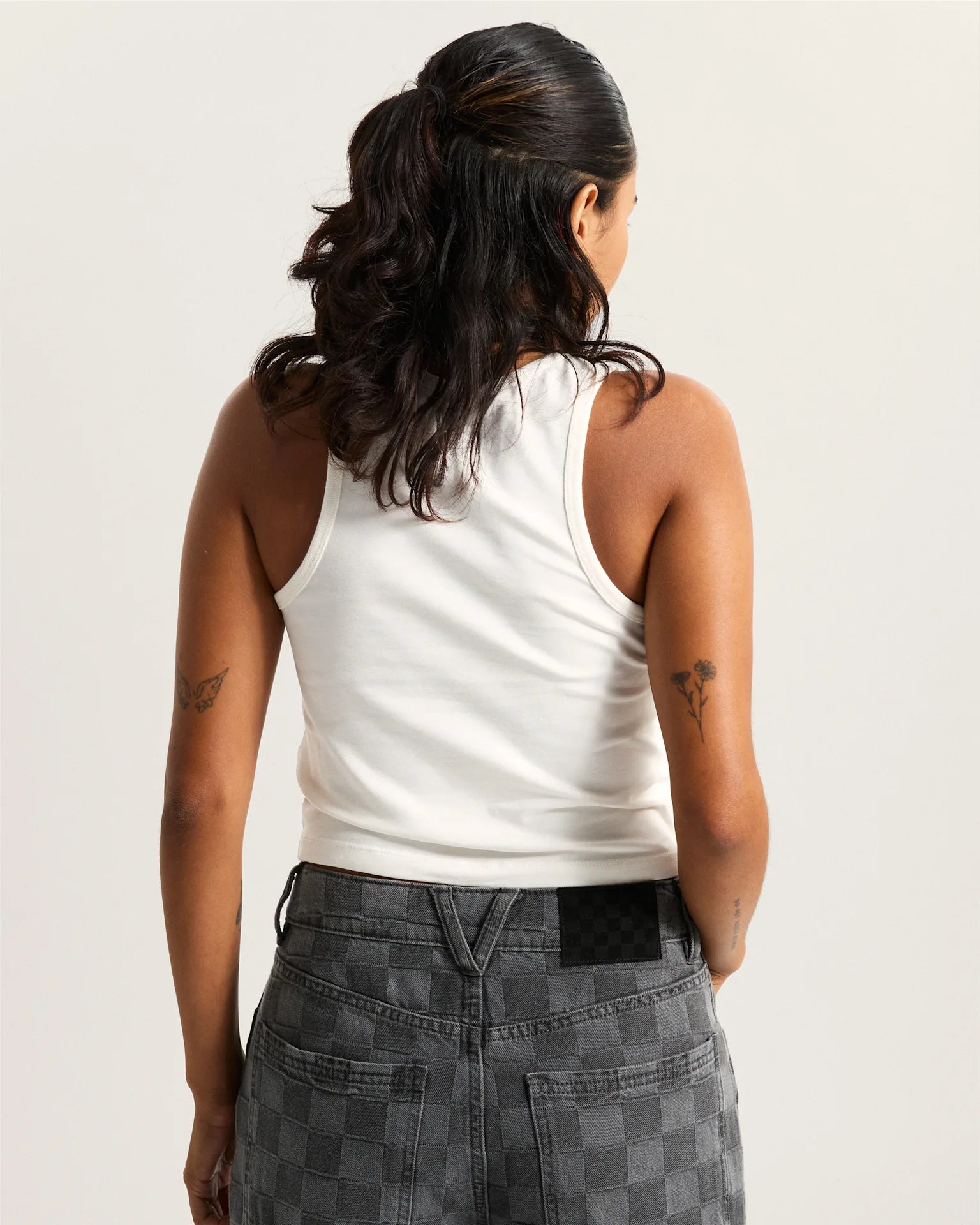 VANS OVAL LOGO TANK EGRET Trikó VN000XDPC9F1 - 4