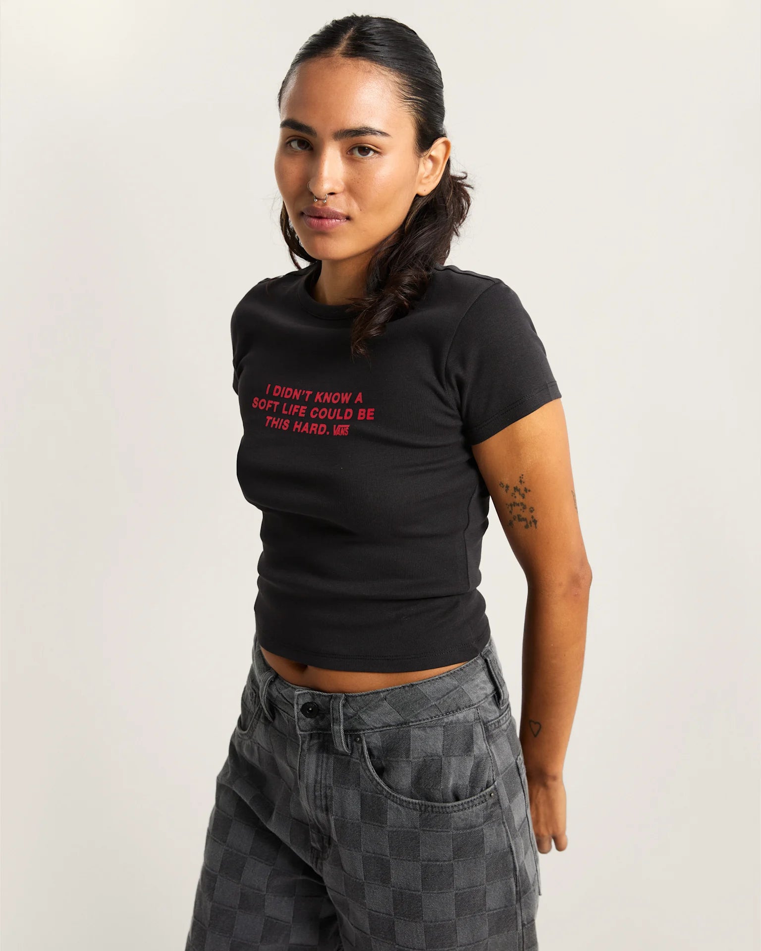 VANS SOFT LIFE BABY TEE Black Póló VN000XDUBLK1 - 3