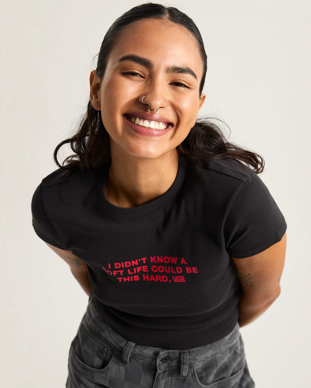 VANS SOFT LIFE BABY TEE Black Póló VN000XDUBLK1 - 6