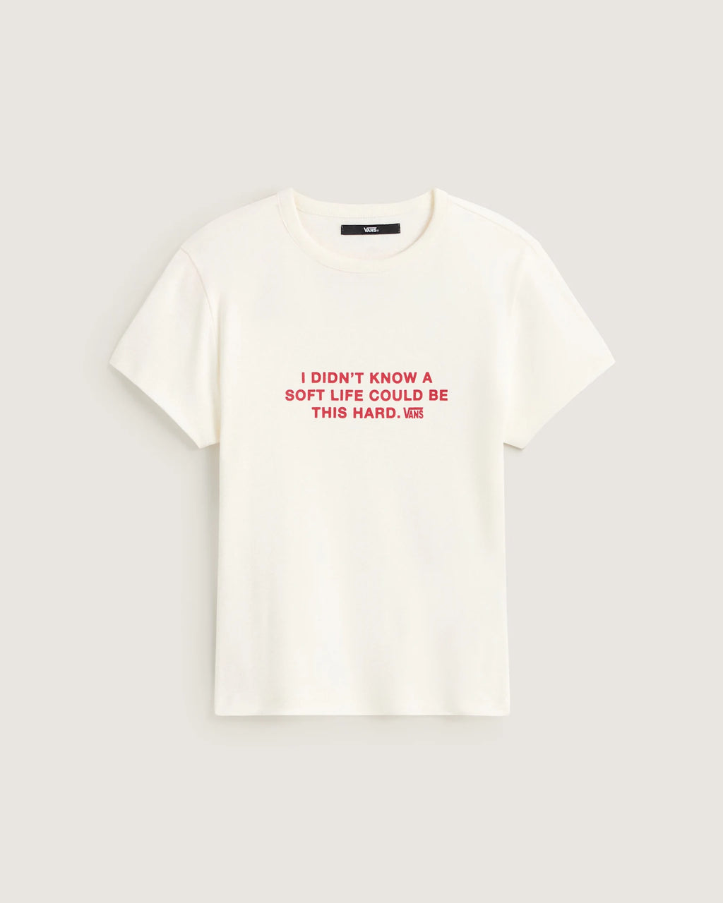 Vans SOFT LIFE BABY TEE EGRET Textil VN000XDUC9F1 - 1