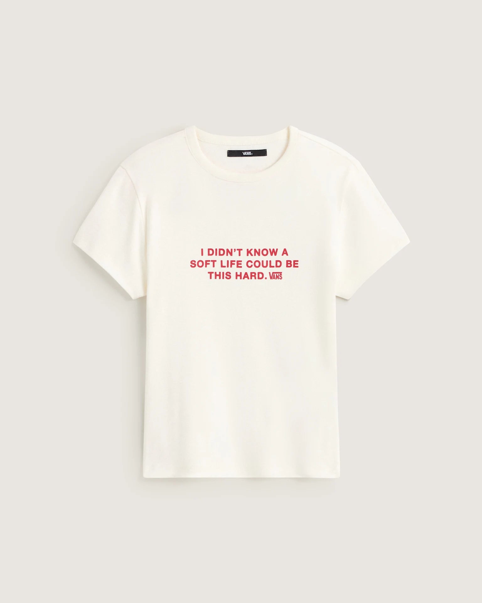 Vans SOFT LIFE BABY TEE EGRET Textil VN000XDUC9F1 - 1