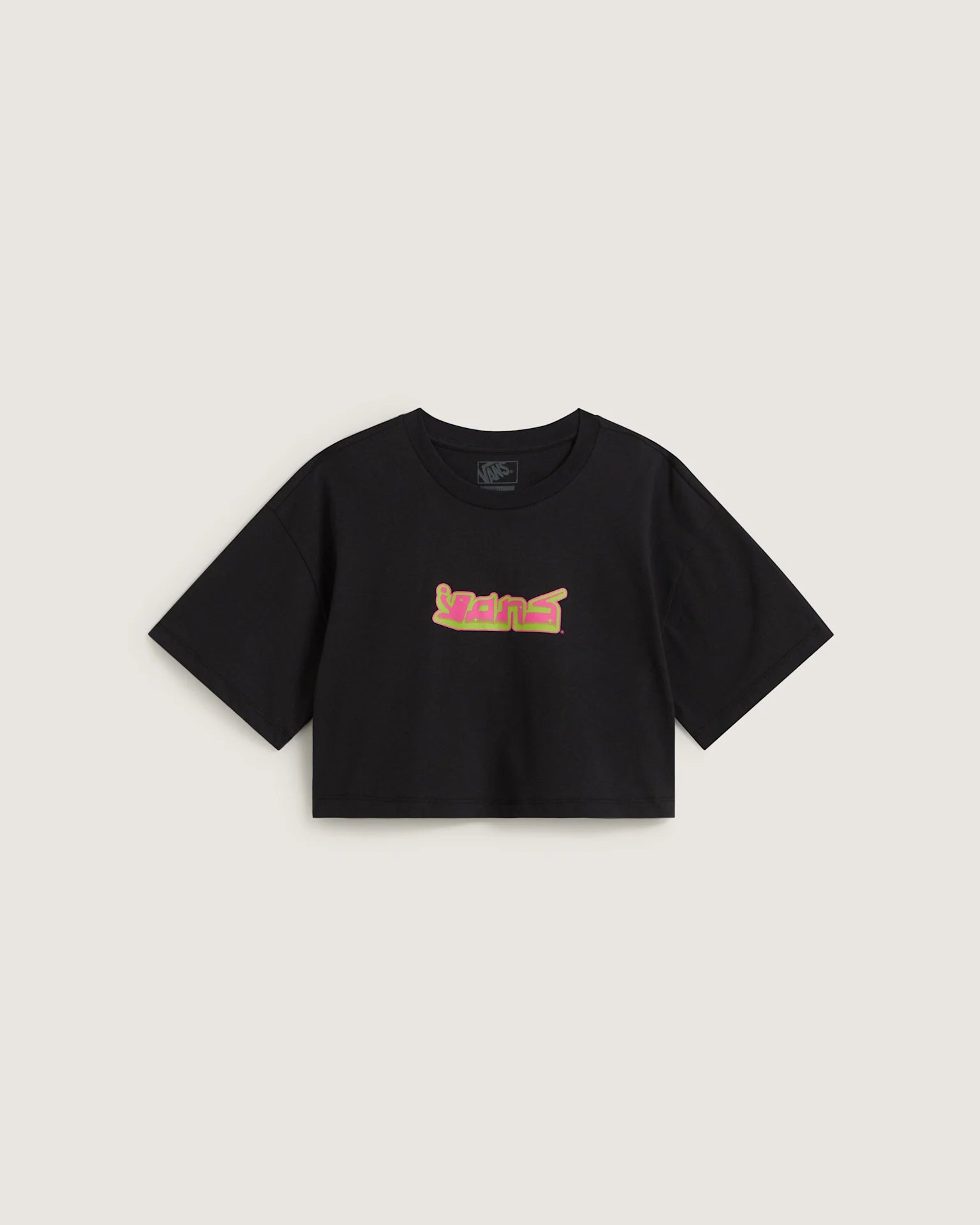 VANS Y2K BOHO RELAX CROP SS Black Póló VN000XDYBLK1 - 1