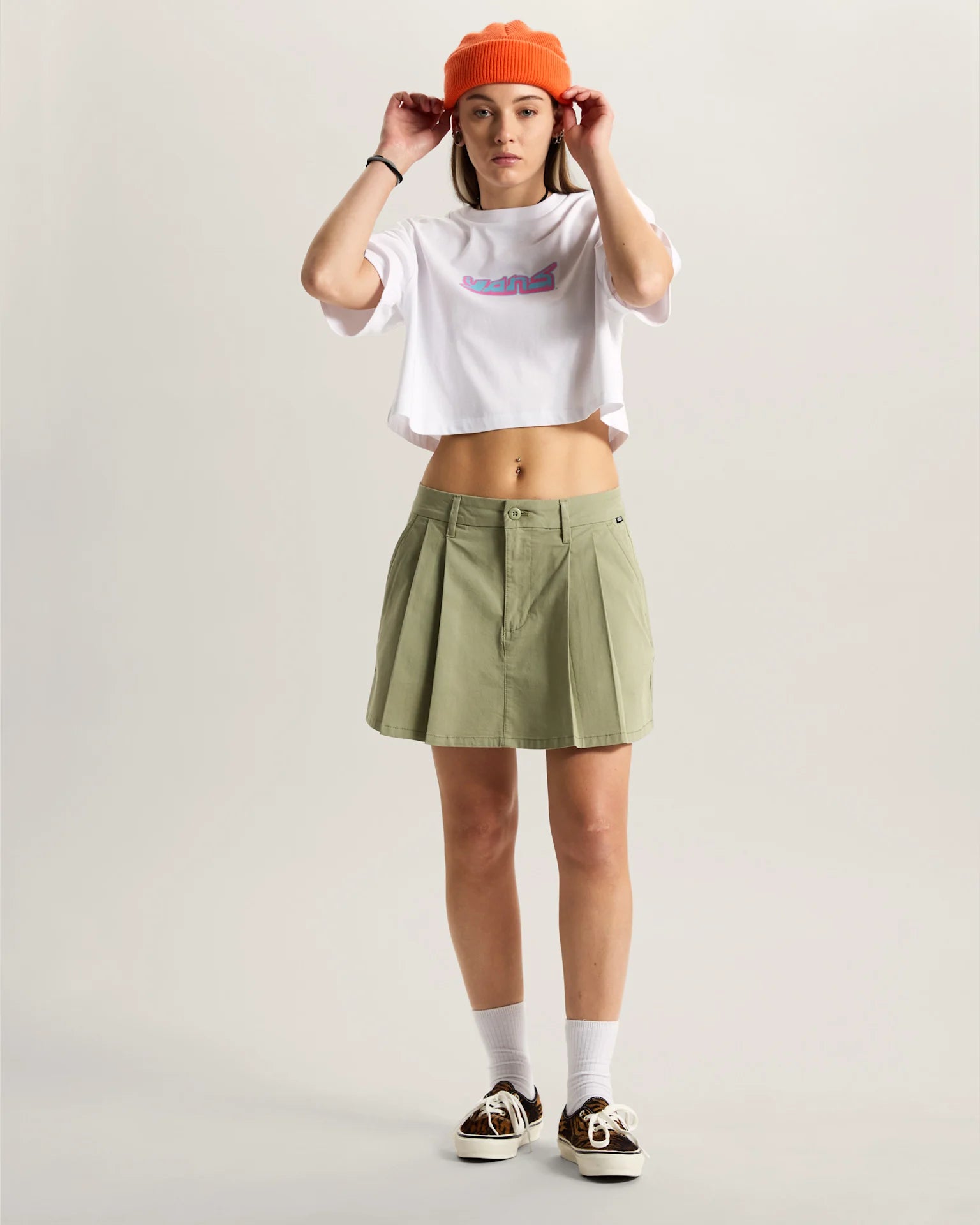 VANS Y2K BOHO RELAX CROP SS White Póló VN000XDYWHT1 - 5