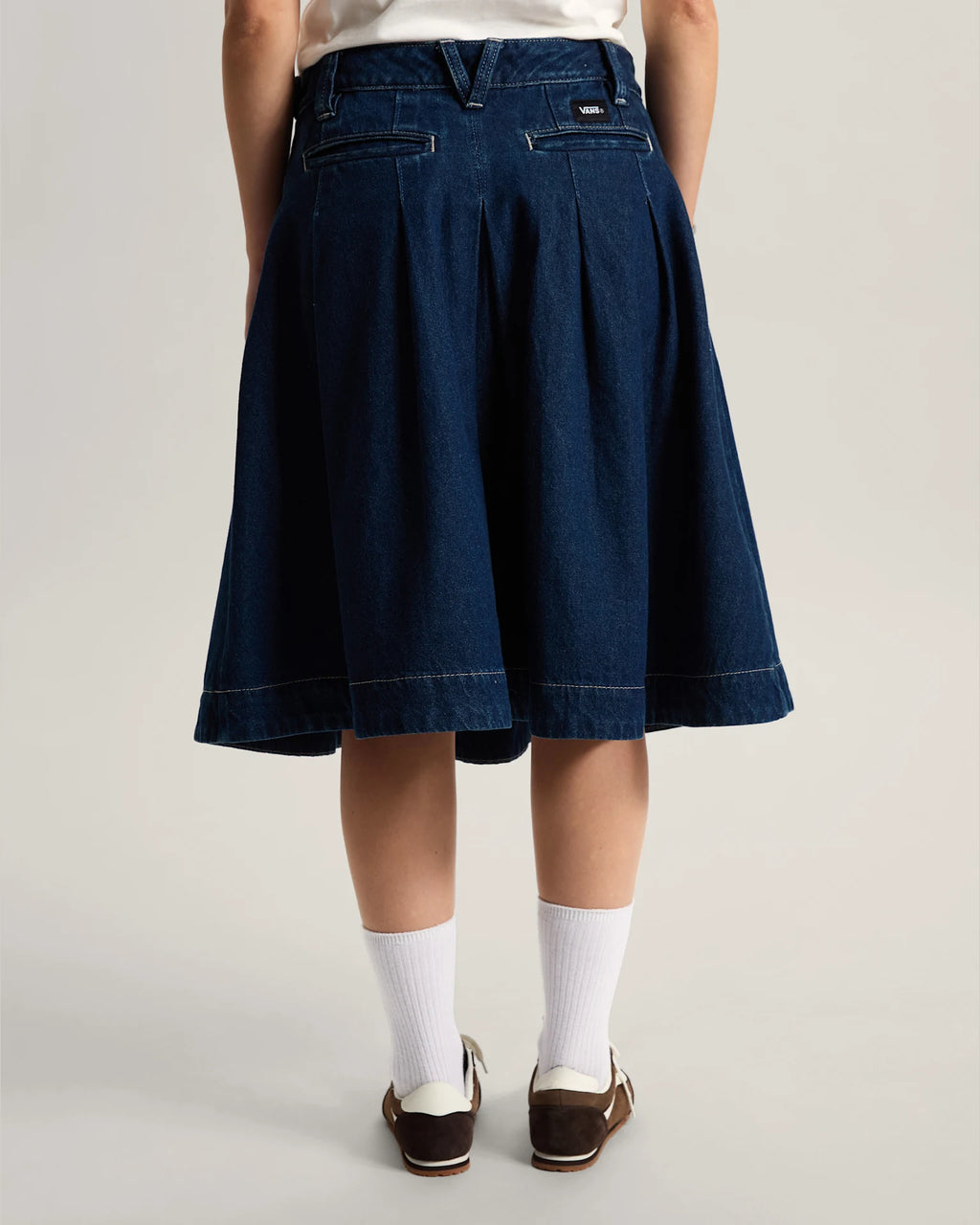 VANS Authentic Chino Denim Skirt Dark Rinse Szoknya VN000XEGDRR1 - 4
