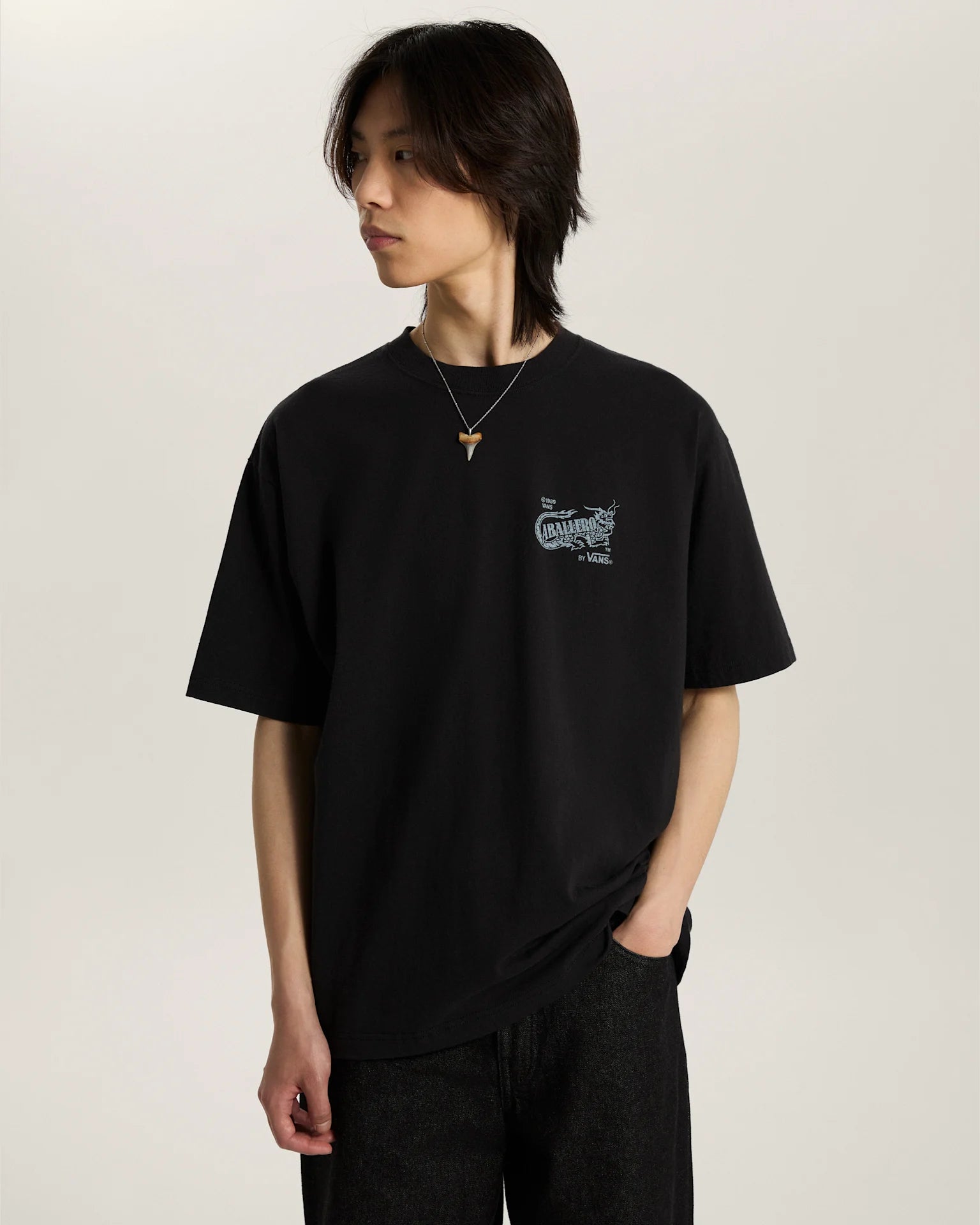 Vans Caballero SS Tee Black Textil VN000XHBBLK1 - 3