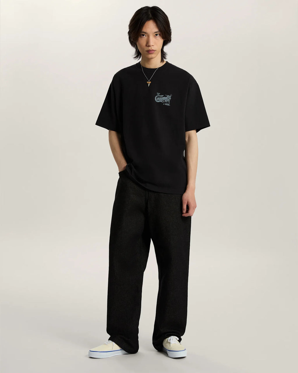 Vans Caballero SS Tee Black Textil VN000XHBBLK1 - 5