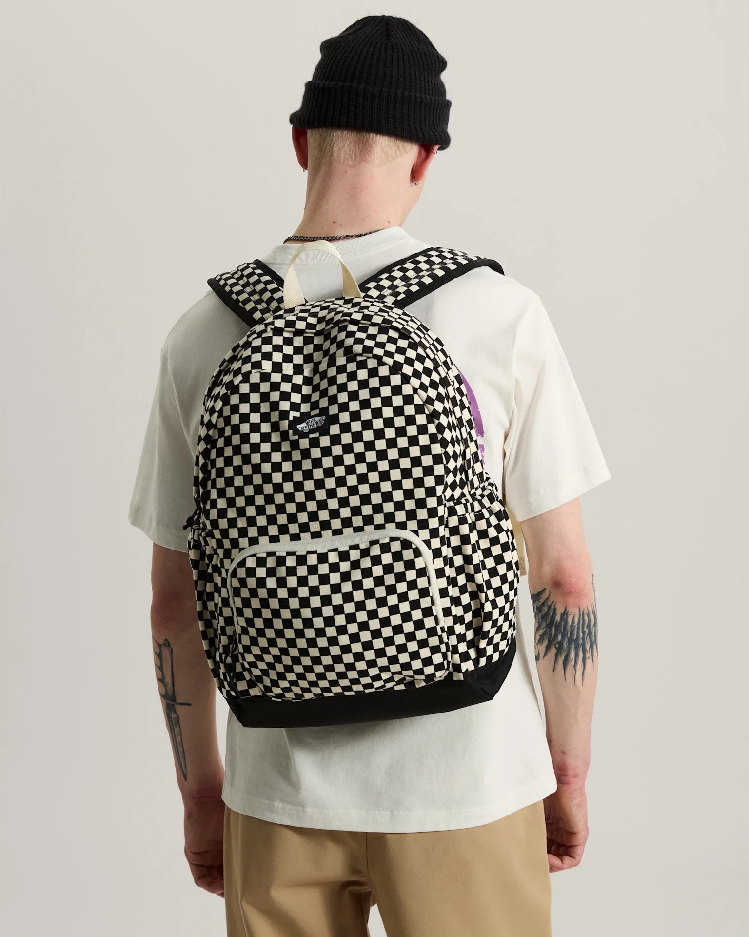 Vans New Skool Backpack BTS Black/Natural Kiegészítő VN000XJGBF51 - 8