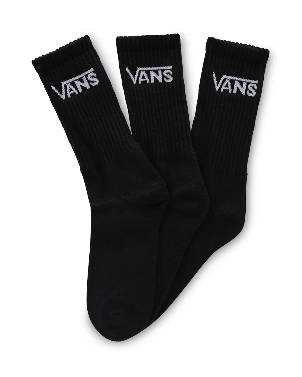VANS MN CLASSIC CREW (6.5-9, 3PK) Black kép 1