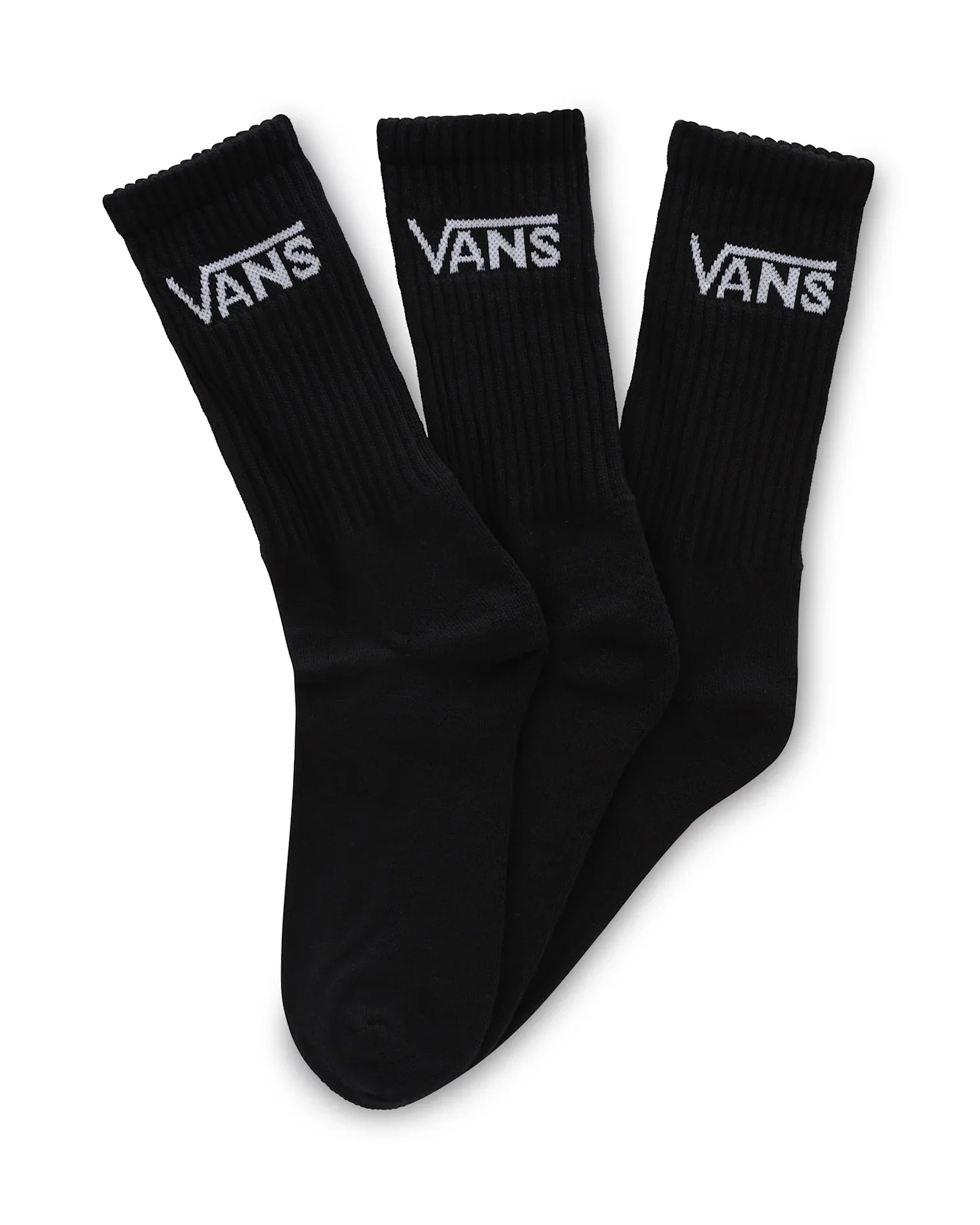 VANS MN CLASSIC CREW (6.5-9, 3PK) Black kép 1
