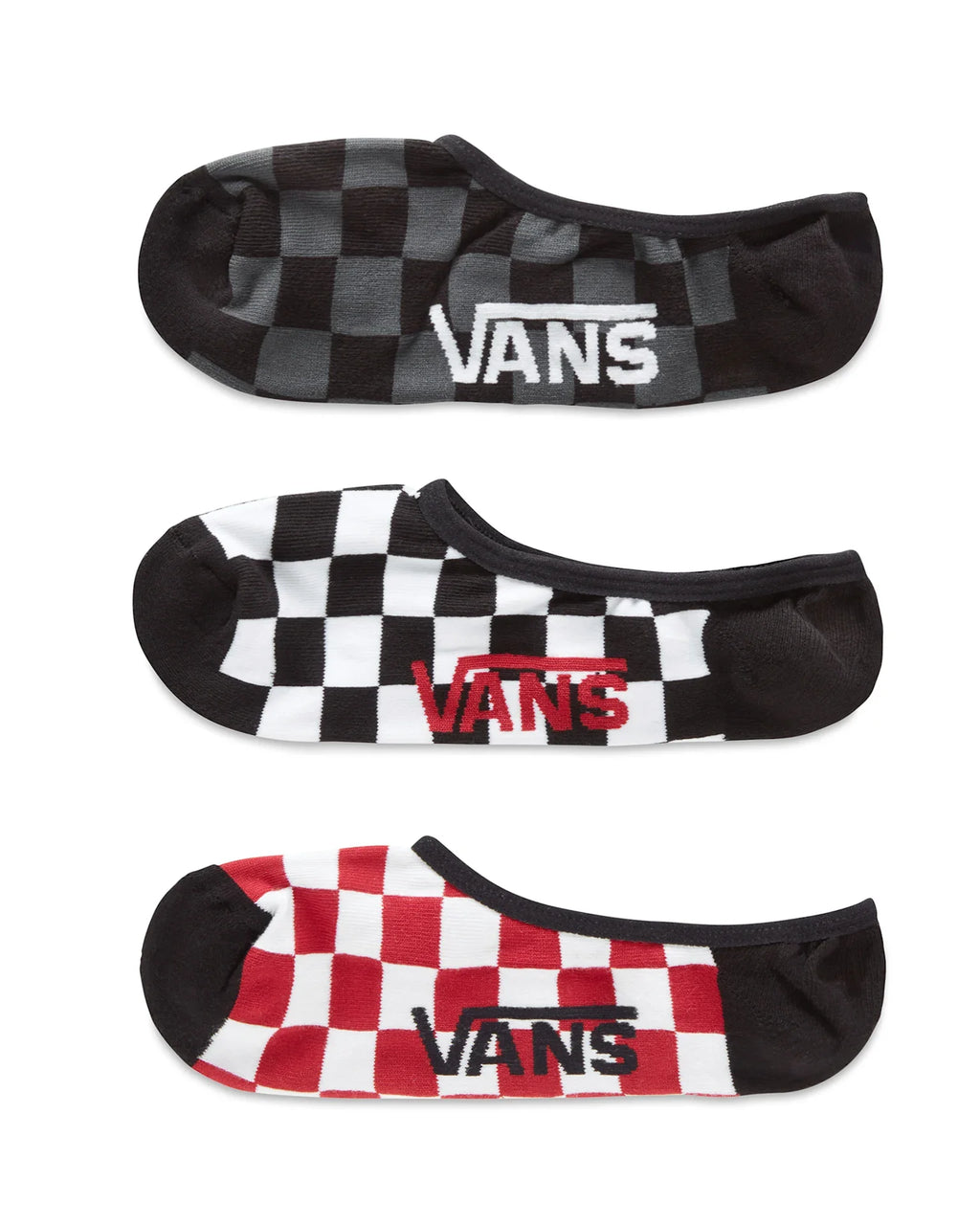 VANS CLASSIC SUPER NO SHOW RED-WHITE CHECK VN000XTTRLM1 - 1