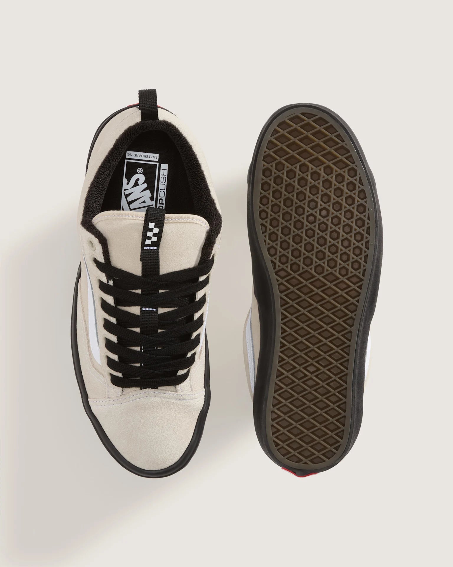 VANS Skate Old Skool 36 + OATMEAL/BLACK Cipő VN000Z3SZO21 - 3