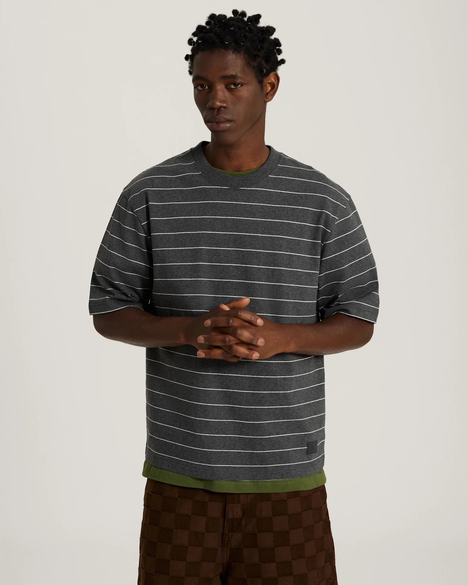 Vans Vans X Rowan Z Stripe SS Shirt Charcoal Textil VN000ZY3CHR1 - 3