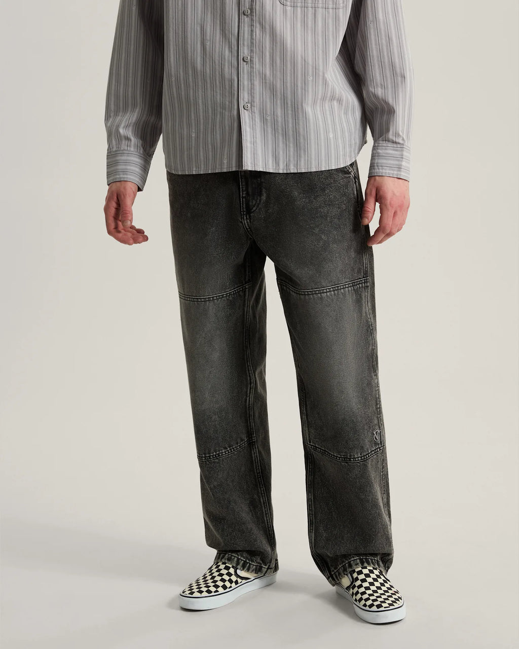 Vans Vans X Rowan Double Knee Jeans 2.0 Stonewash Black Textil VN000ZY6E901 - 3