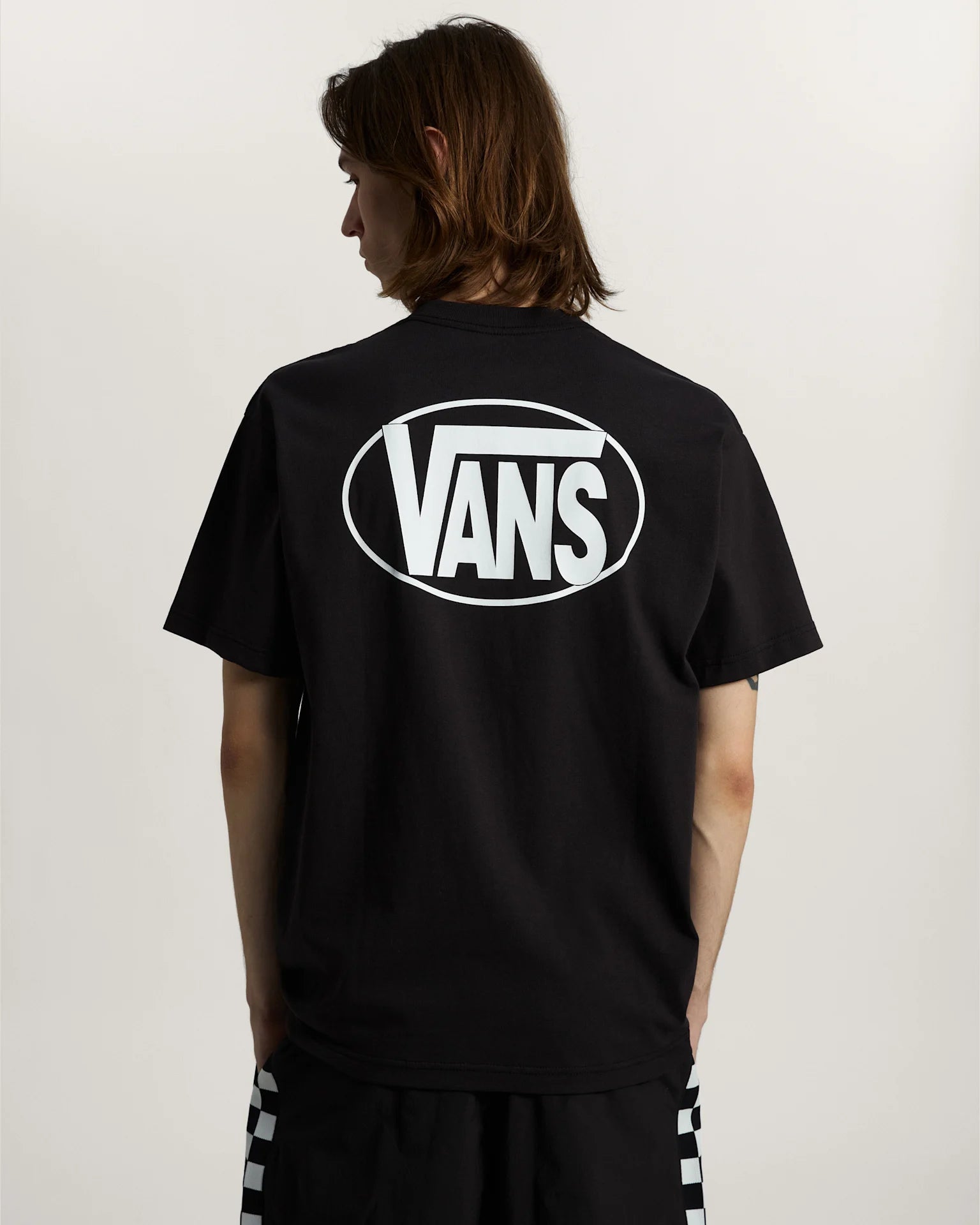 Vans Oval Logo Loose SS Tee Black Textil VN0010FEBLK1 - 4