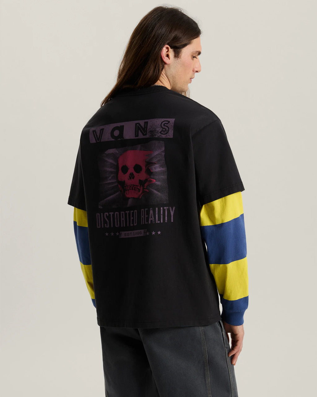 Vans Distorted Reality SS Tee Black Textil VN0010FQBLK1 - 4
