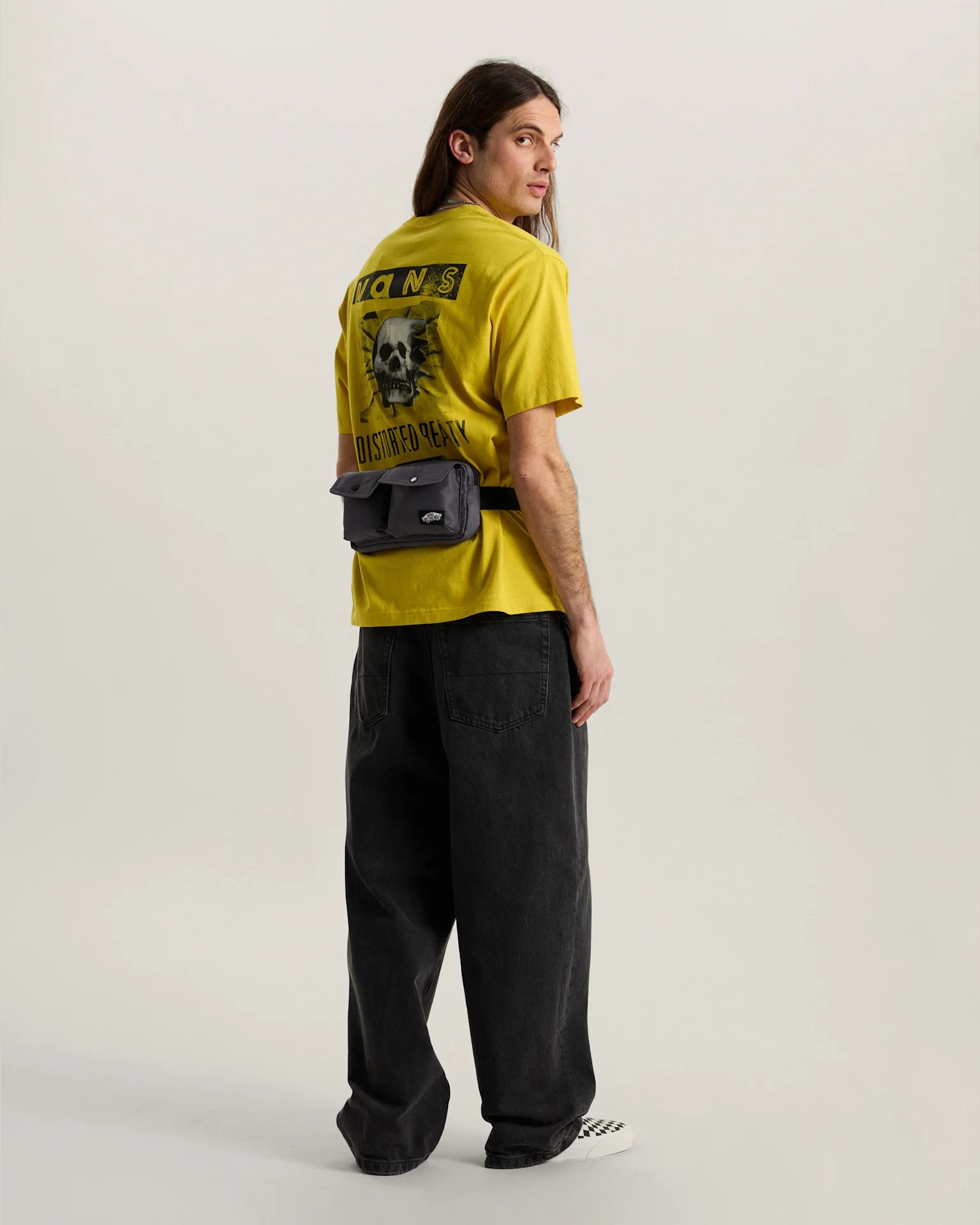 Vans Distorted Reality SS Tee Dusty Gold Textil VN0010FQGRV1 - 5