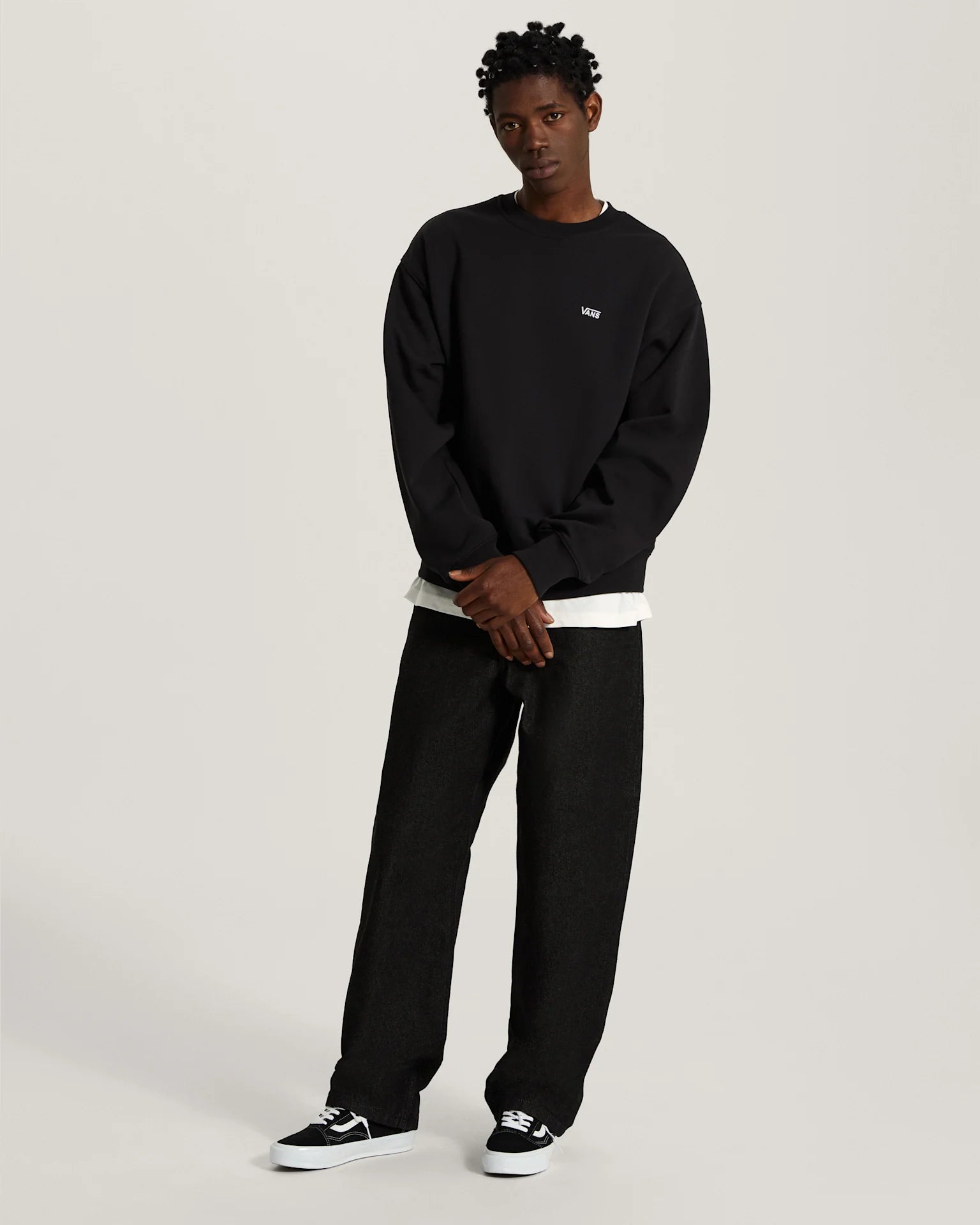 Vans Left Chest II Crew Black Textil VN0010G7BLK1 - 6