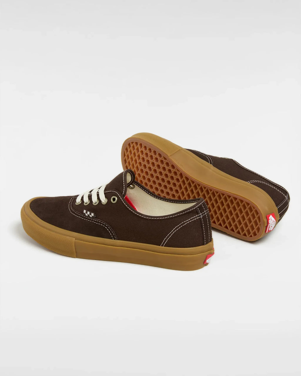 VANS Skate Authentic BROWN/GUM Cipő kép 3