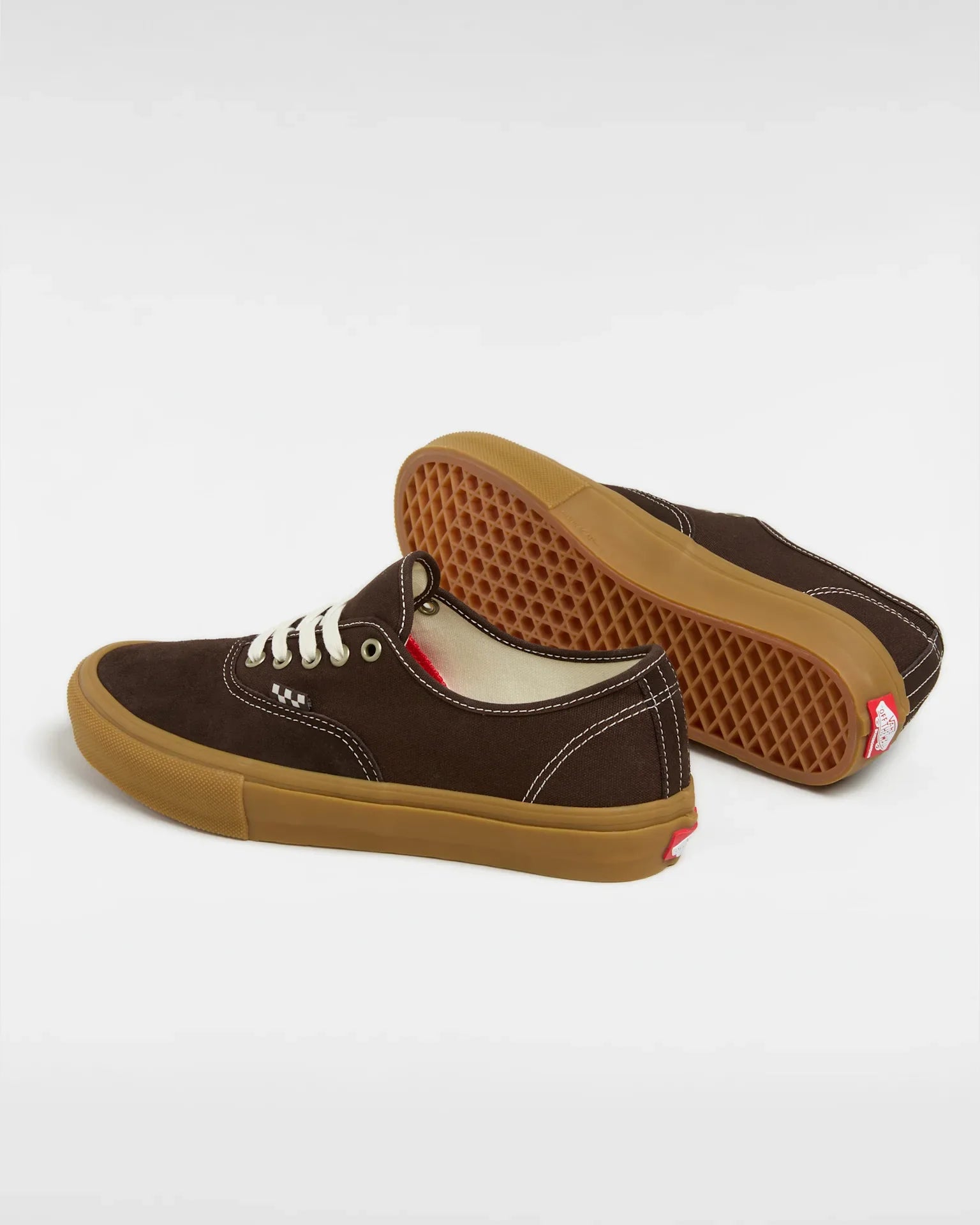 VANS Skate Authentic BROWN/GUM Cipő kép 3