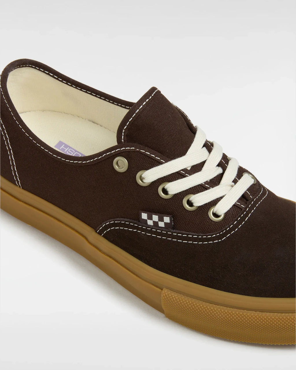 VANS Skate Authentic BROWN/GUM Cipő kép 4