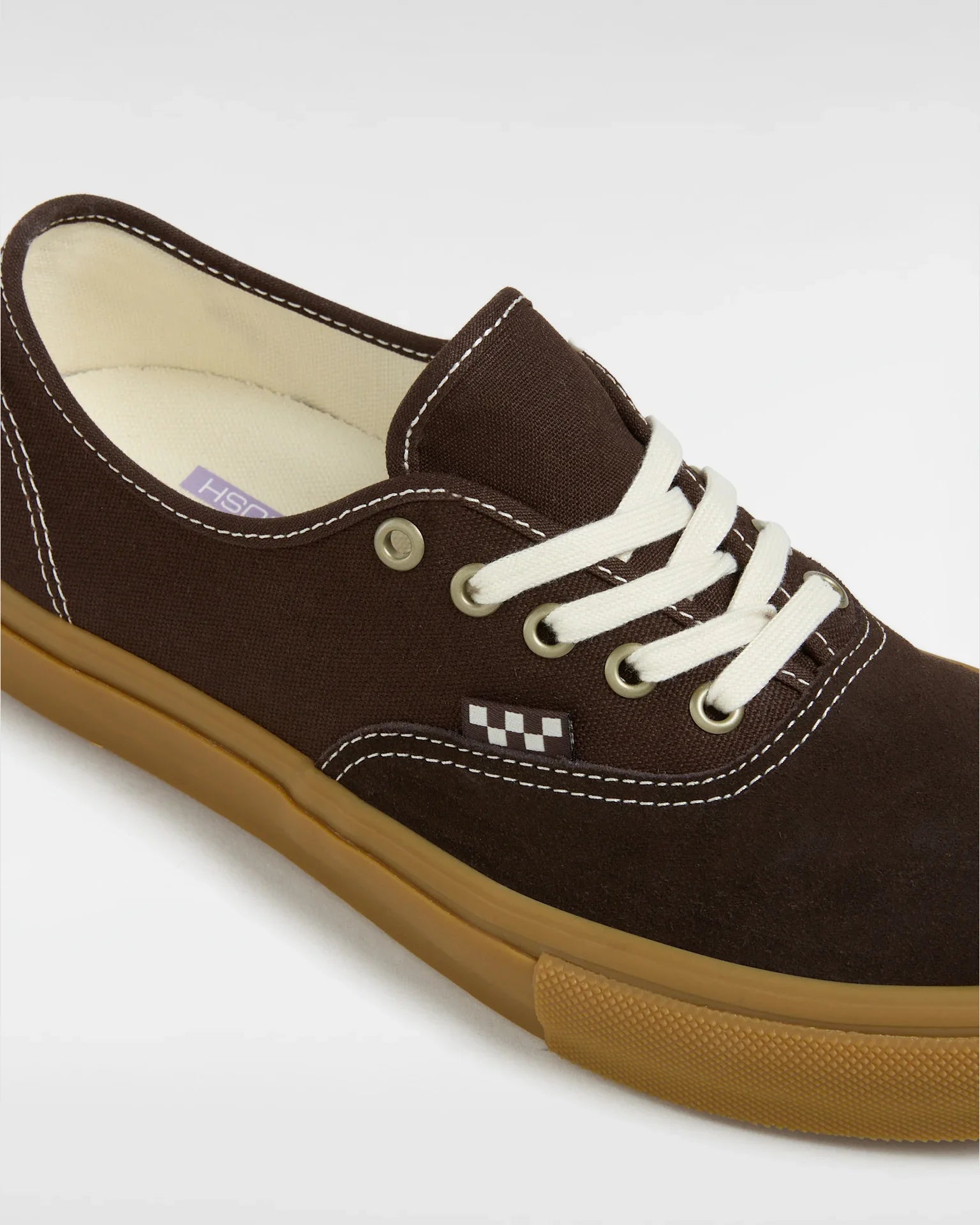 VANS Skate Authentic BROWN/GUM Cipő kép 4
