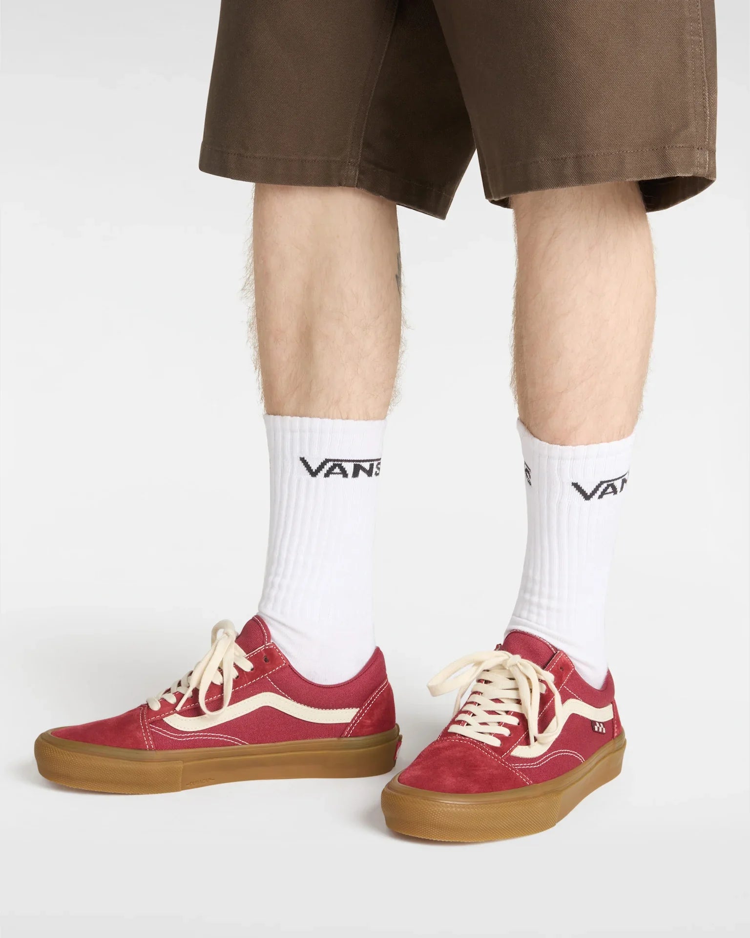 VANS Skate Old Skool RED/GUM Cipő kép 5