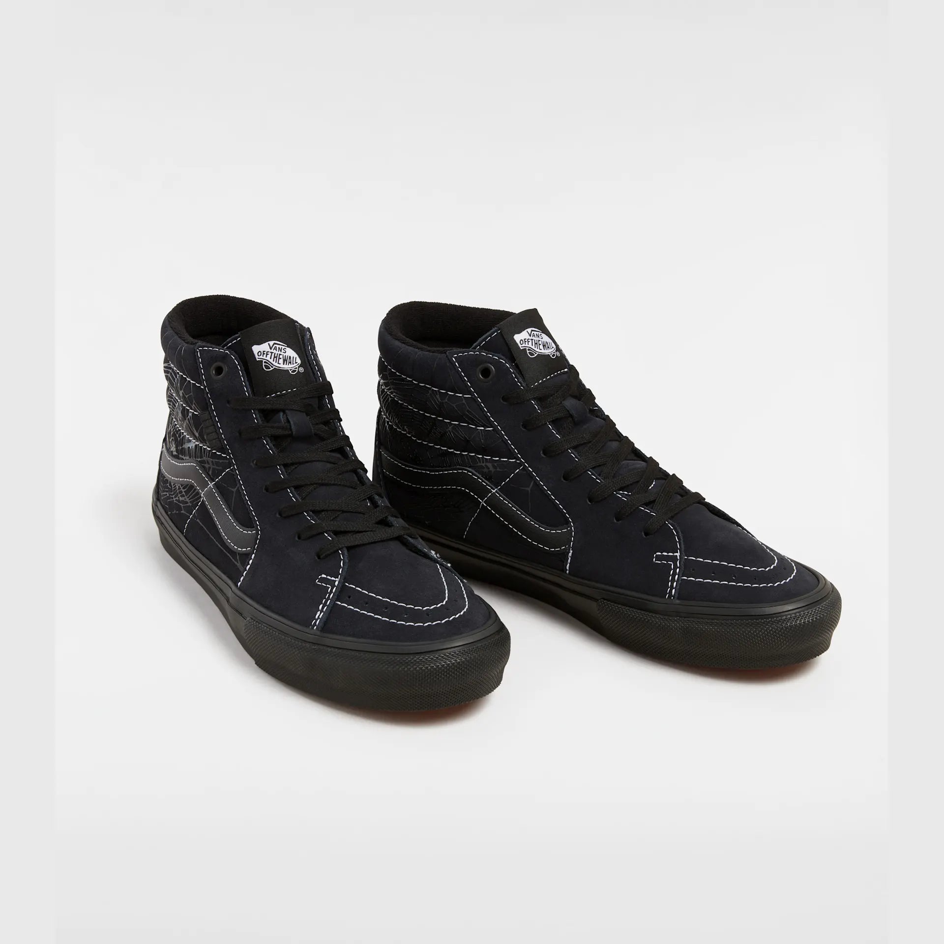 VANS Skate Sk8-Hi WEB DARK GREY/BLACK kép 2