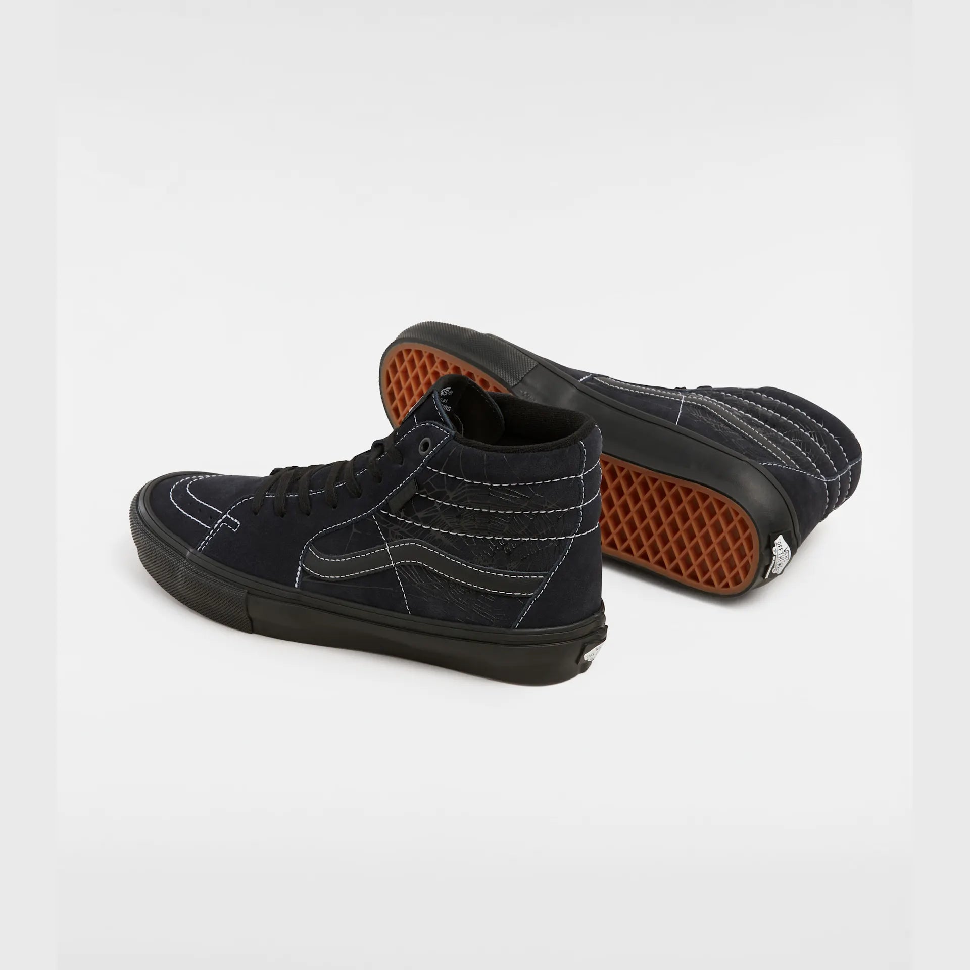 VANS Skate Sk8-Hi WEB DARK GREY/BLACK kép 3