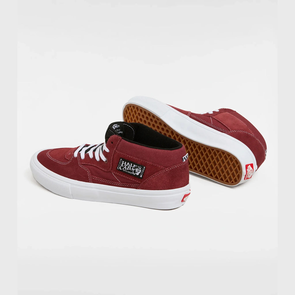 VANS Skate Half Cab BURGUNDY/WHITE Cipő kép 3