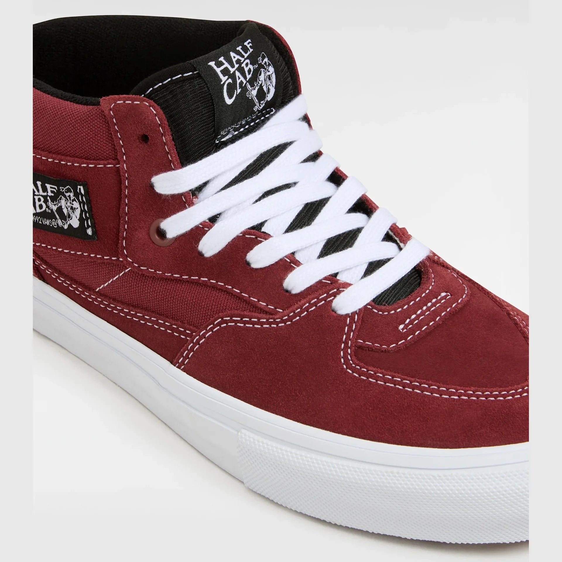VANS Skate Half Cab BURGUNDY/WHITE Cipő kép 4