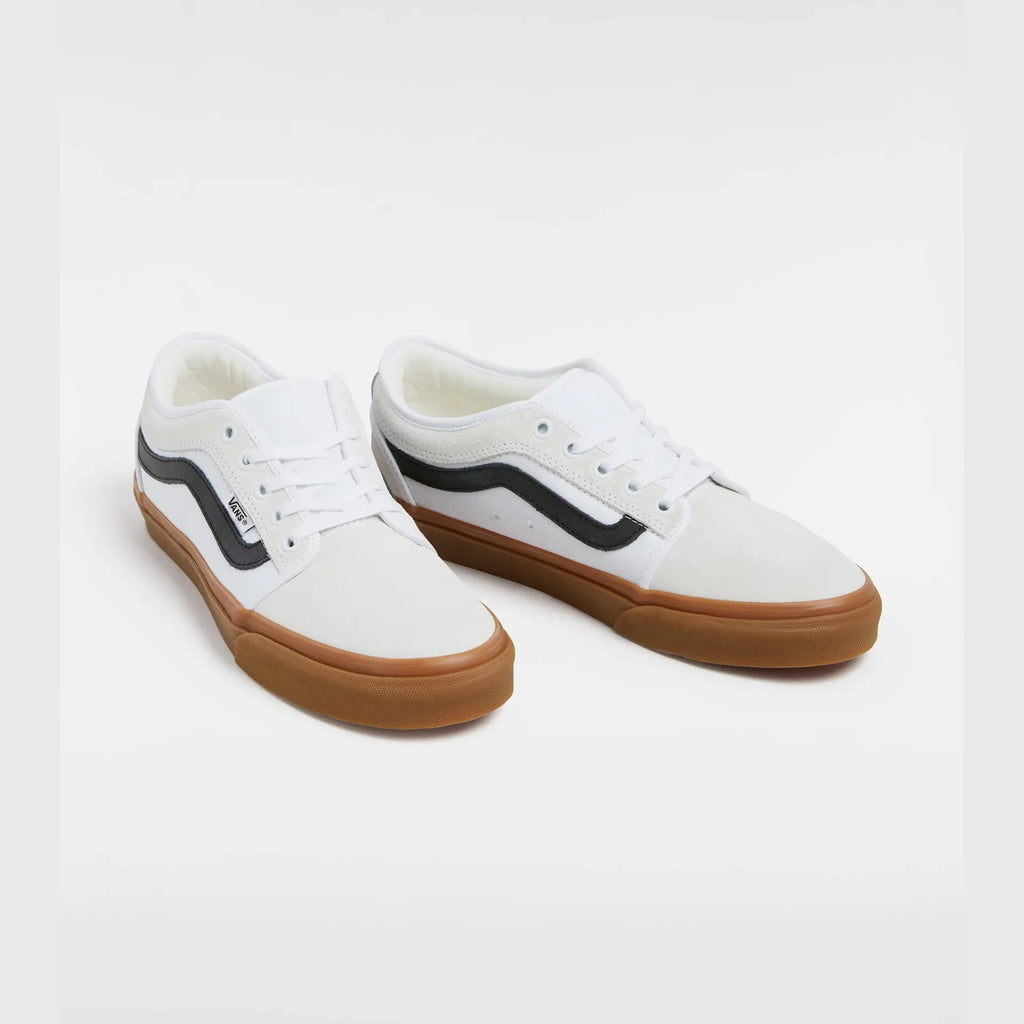 VANS Skate Chukka Low Sidestripe WHITE/BLACK/GUM Cipő kép 2