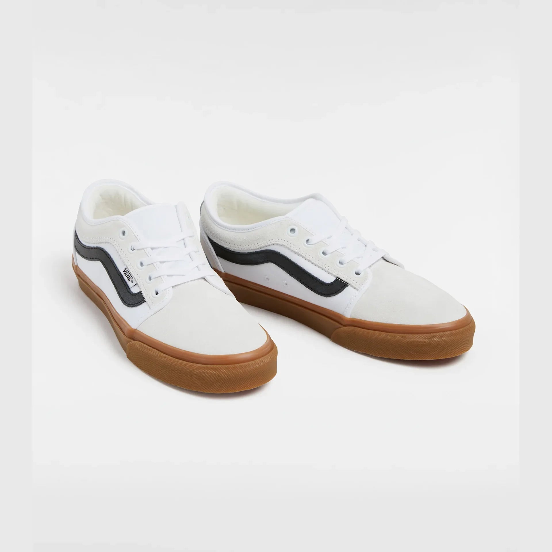 VANS Skate Chukka Low Sidestripe WHITE/BLACK/GUM Cipő kép 2