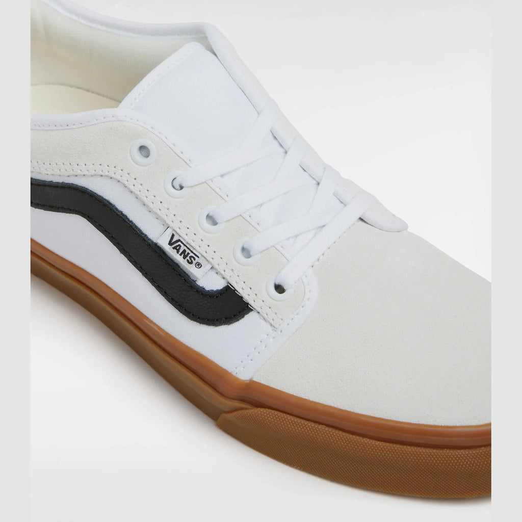 VANS Skate Chukka Low Sidestripe WHITE/BLACK/GUM Cipő kép 4