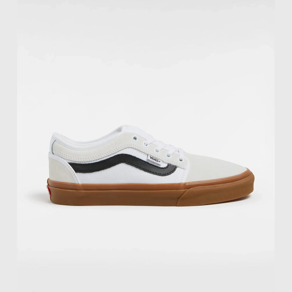 VANS Skate Chukka Low Sidestripe WHITE/BLACK/GUM Cipő kép 1