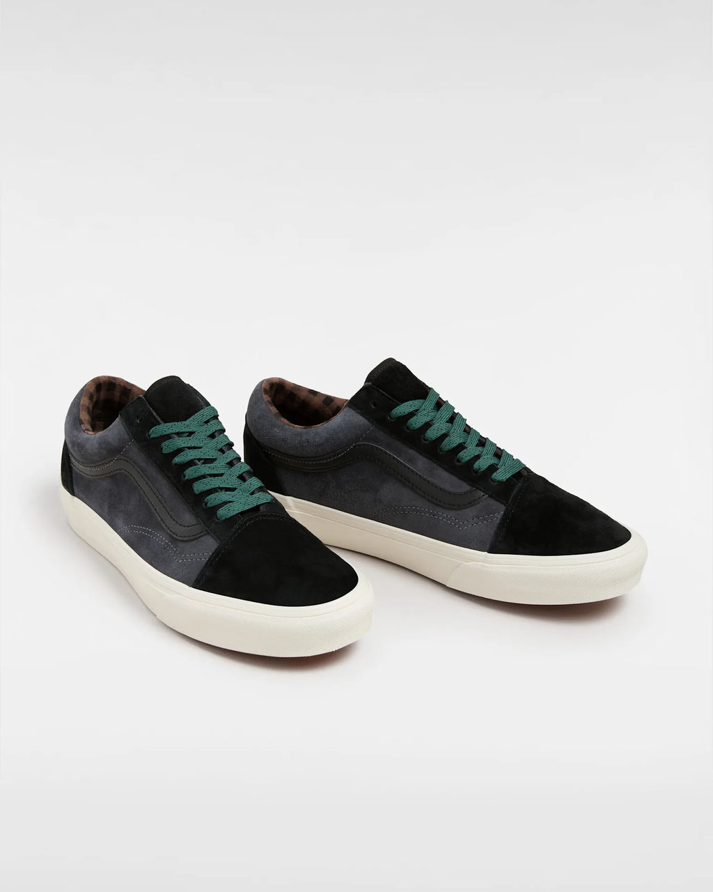 VANS Old Skool PIG SUEDE PLAID GRAY/BLACK VN0A2Z422391M - 2