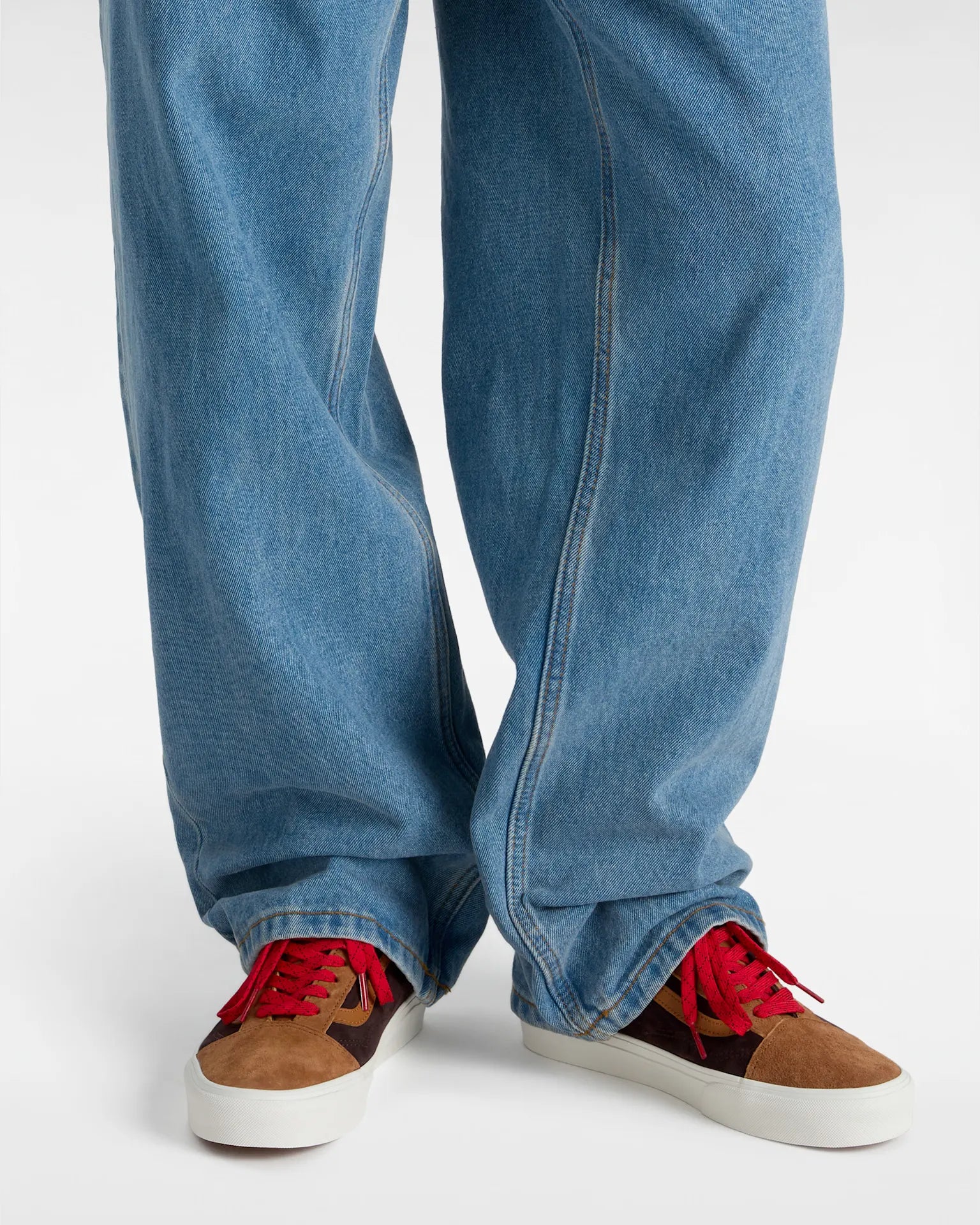 VANS Old Skool PIG SUEDE PLAID GLAZED GINGER Cipő VN0A2Z42N1Z1 - 5