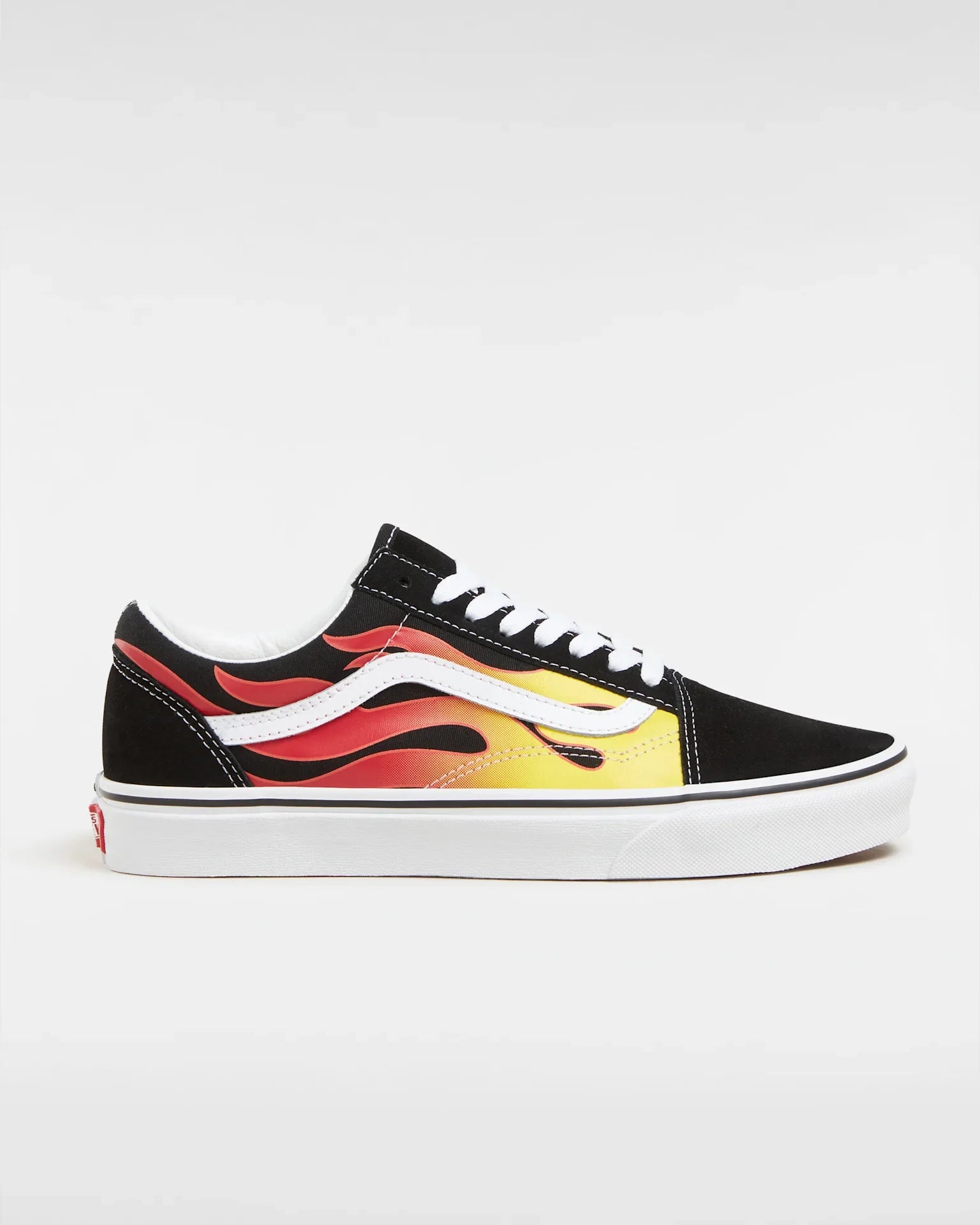 VANS UA Old Skool (FLAME)BLACK/BLACK/TR WHT Cipő kép 1