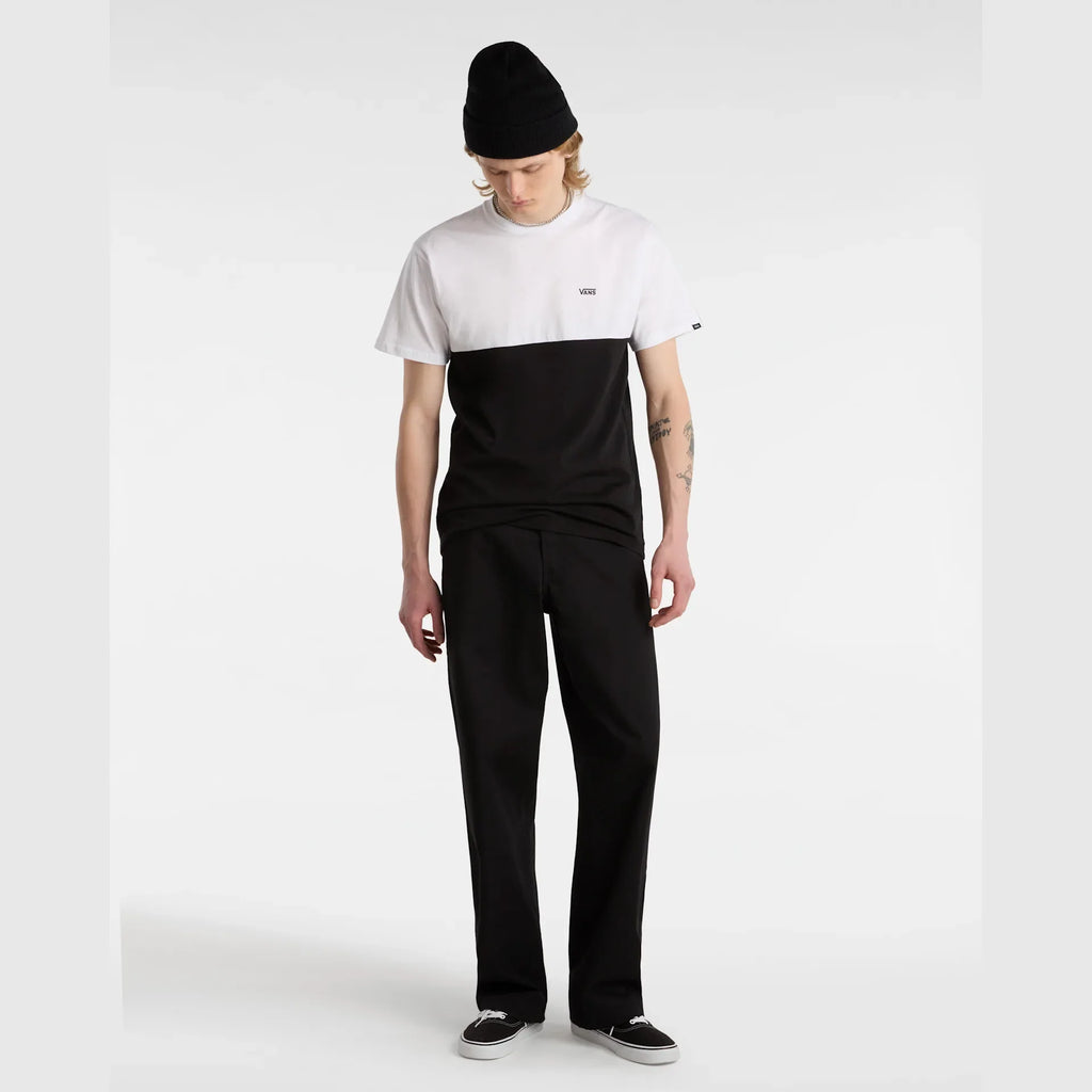 VANS MN COLORBLOCK TEE Black/White kép 5