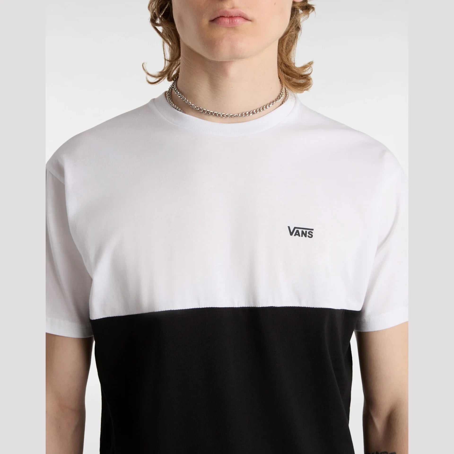 VANS MN COLORBLOCK TEE Black/White kép 6