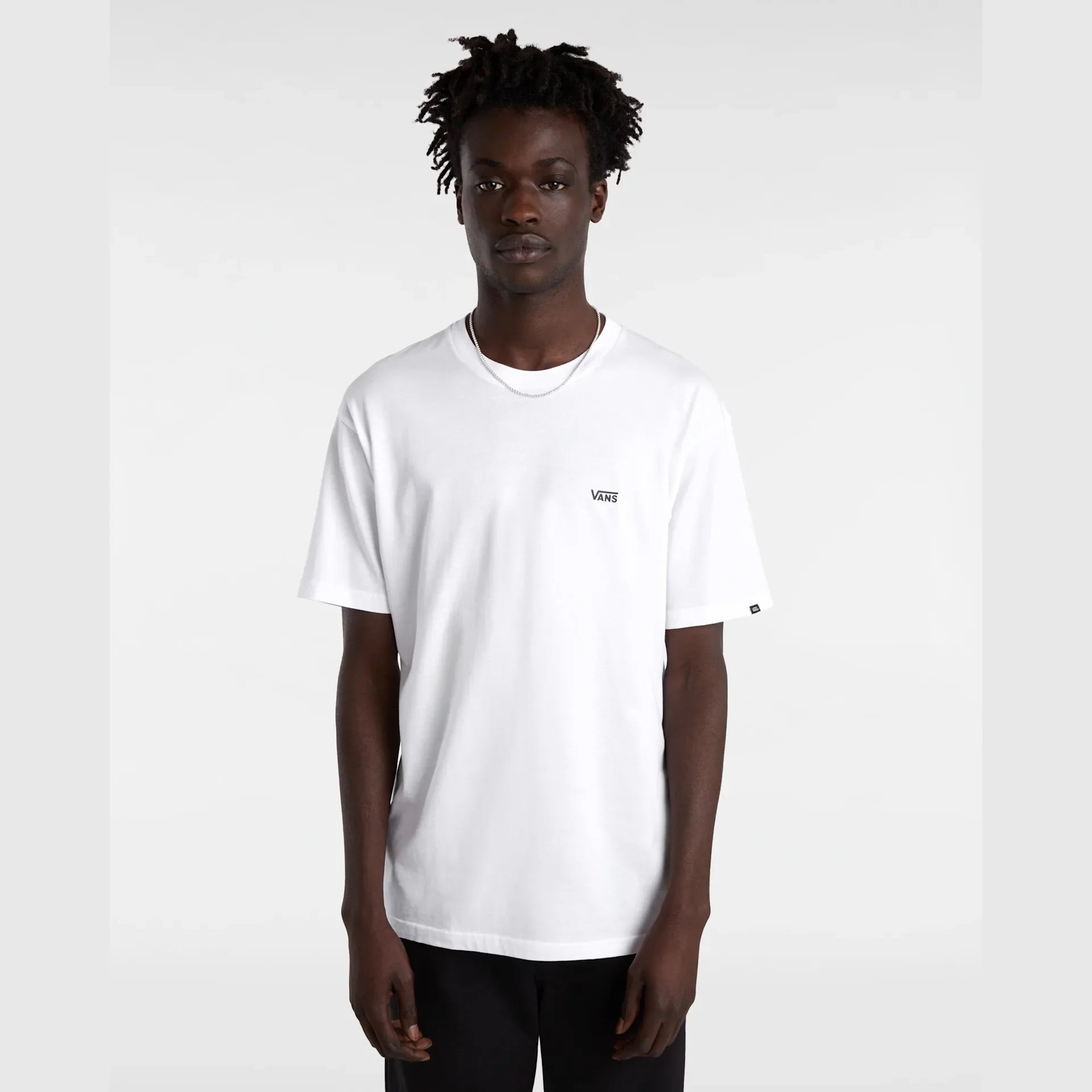 VANS LEFT CHEST LOGO TEE White/Black Póló kép 3