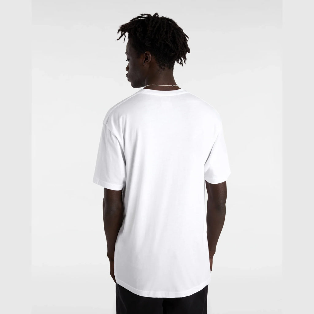 VANS LEFT CHEST LOGO TEE White/Black Póló kép 4