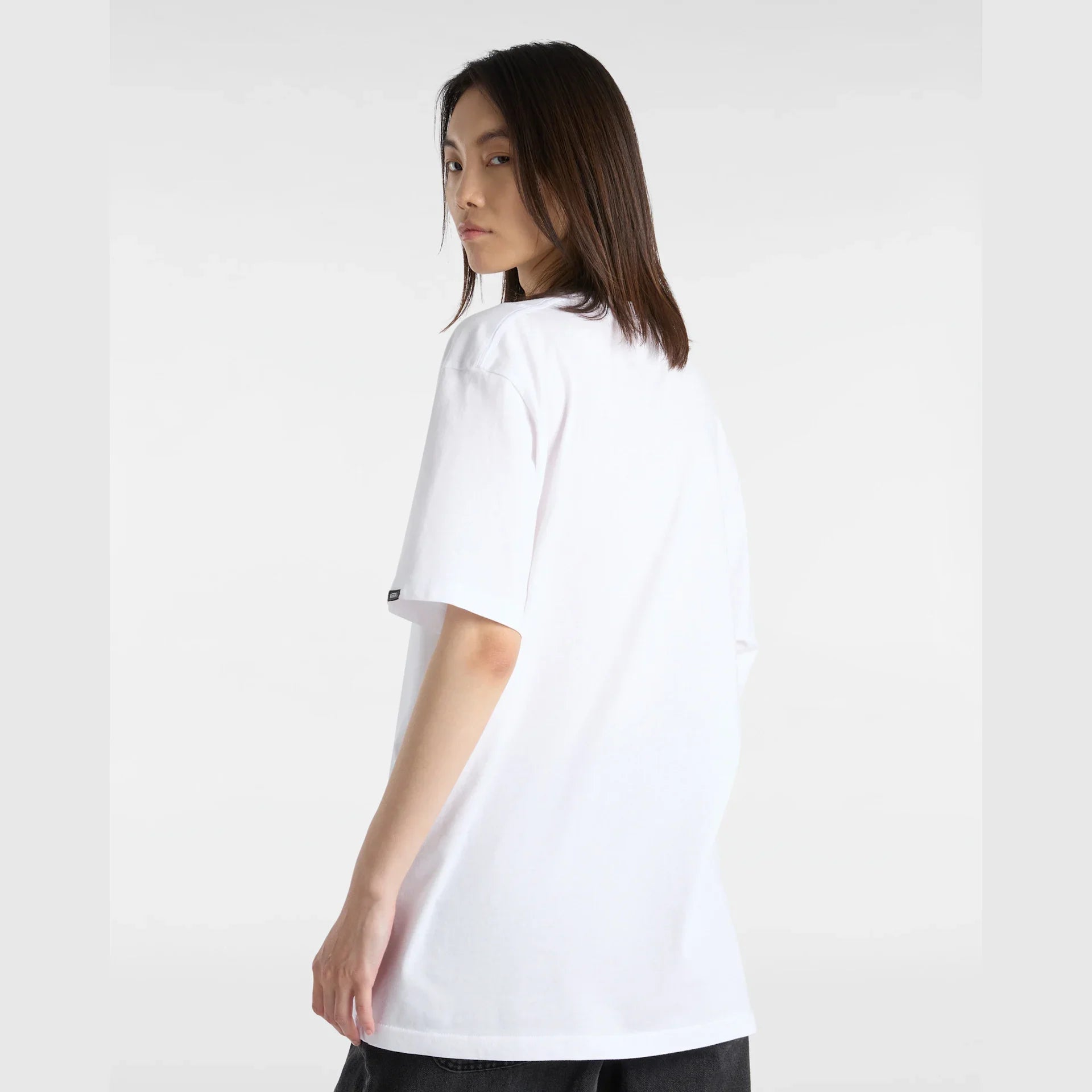 VANS LEFT CHEST LOGO TEE White/Black Póló kép 8