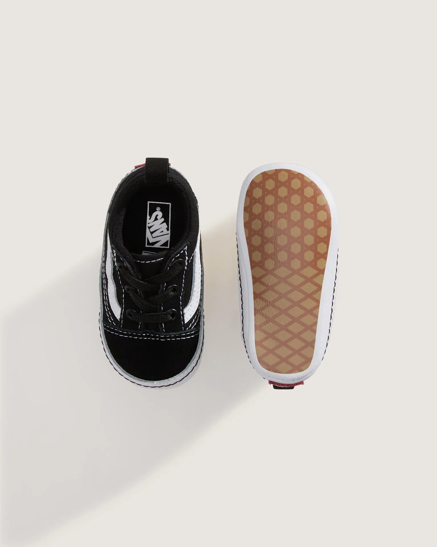 VANS Old Skool Crib B Black/True Whit Cipő VN0A3U8K6BT1 - 3