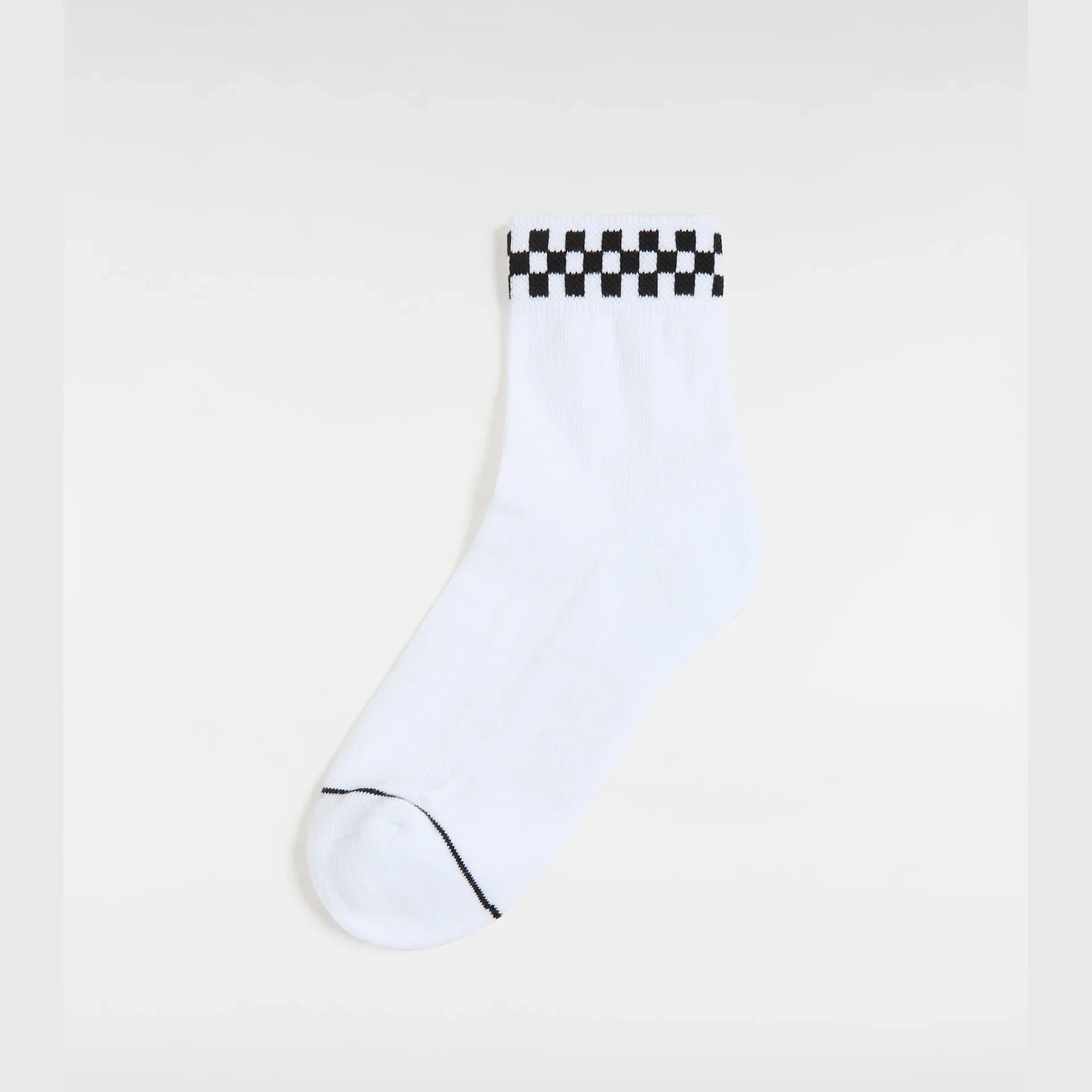 VANS Peek-A-Check Crew 6.5-10 1pk ROX White/Black kép 2