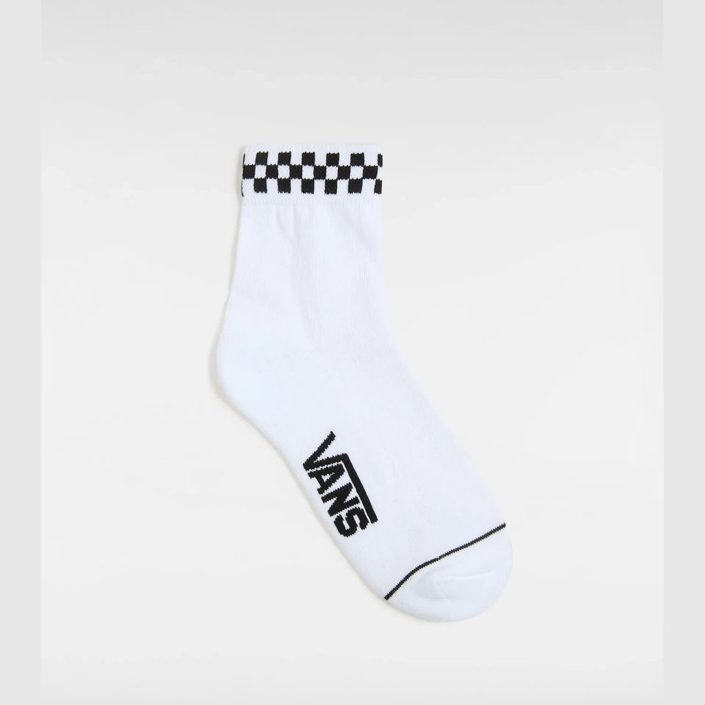 VANS Peek-A-Check Crew 6.5-10 1pk ROX White/Black kép 1