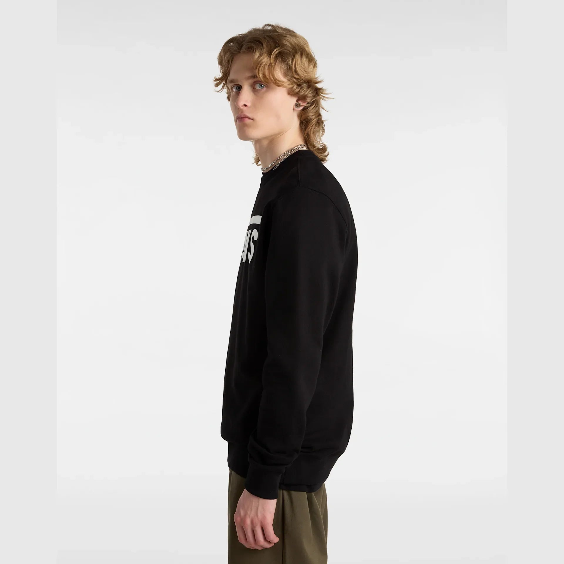 VANS MN VANS CLASSIC CREW II Black/White kép 5
