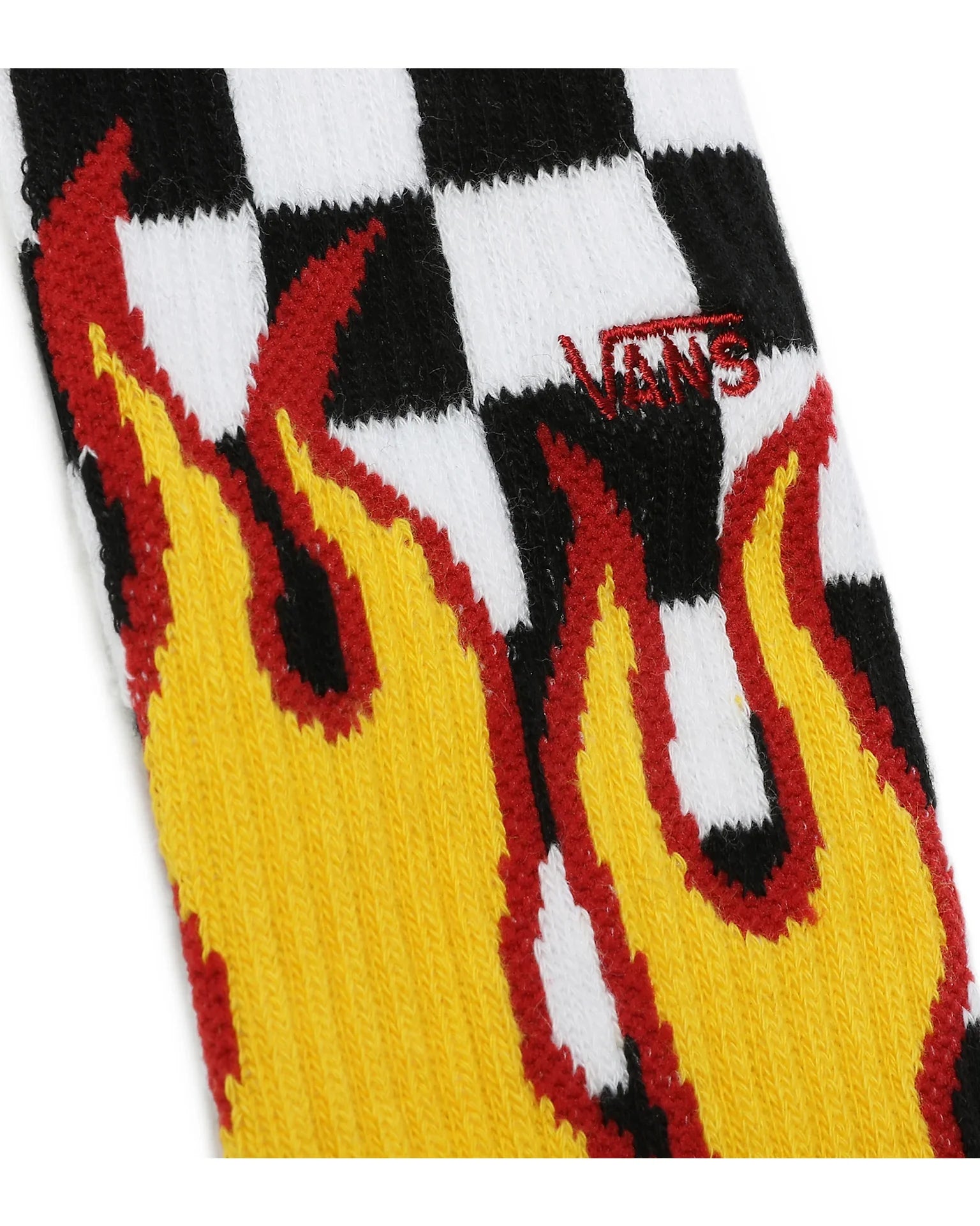 VANS FLAME CHECK CREW BLACK/WHITE CHECK/FLAME VN0A4TQIZIA1 - 2