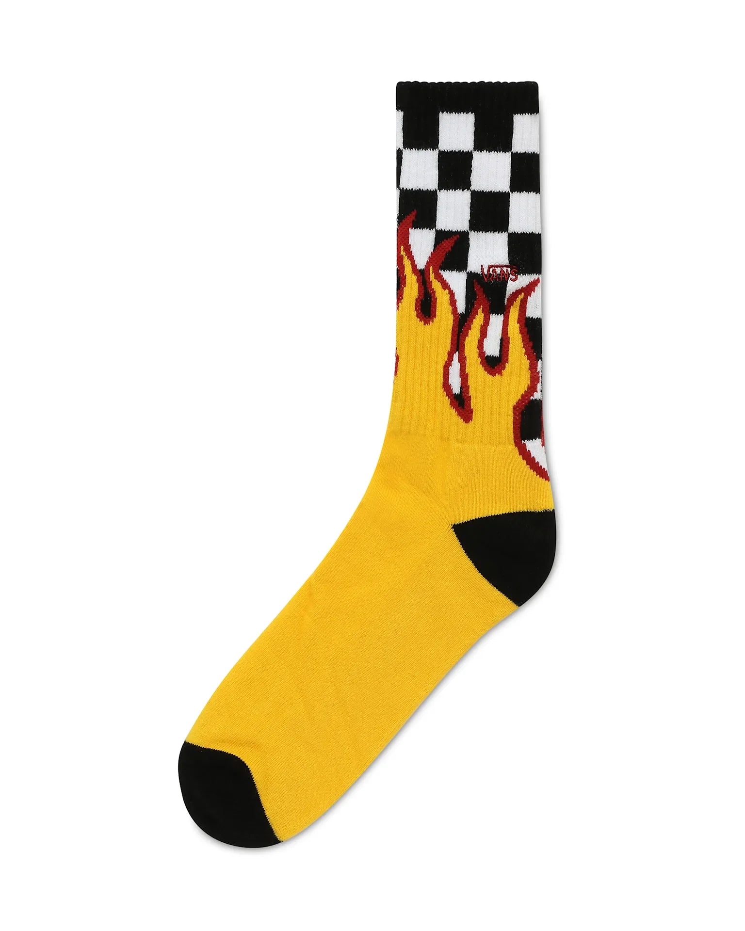 VANS FLAME CHECK CREW BLACK/WHITE CHECK/FLAME VN0A4TQIZIA1 - 1