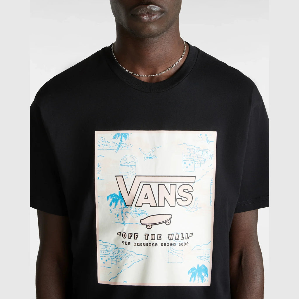 VANS MN CLASSIC PRINT BOX BLACK/CHINTZ ROSE kép 6