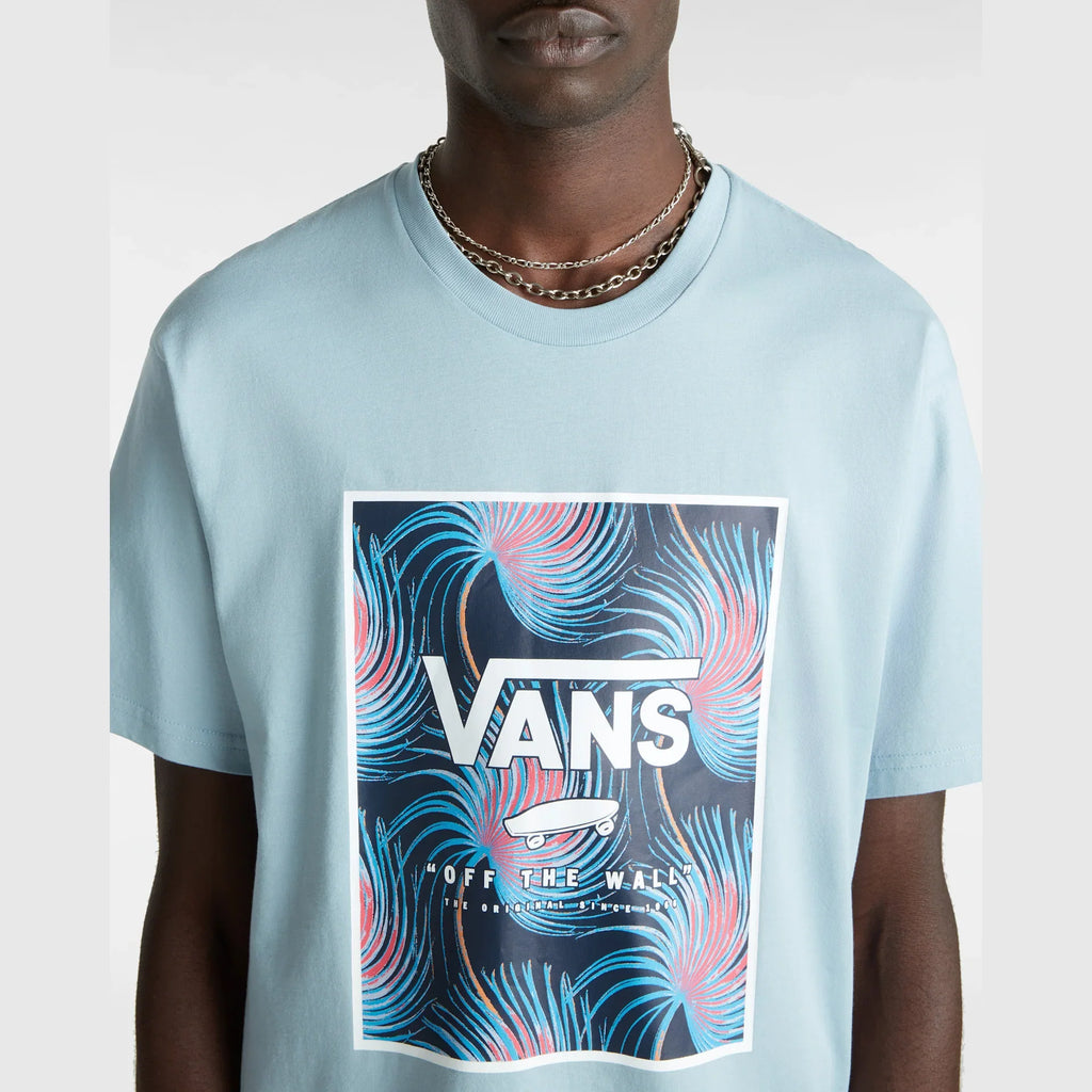 VANS MN CLASSIC PRINT BOX DUSTY BLUE/WHITE kép 6
